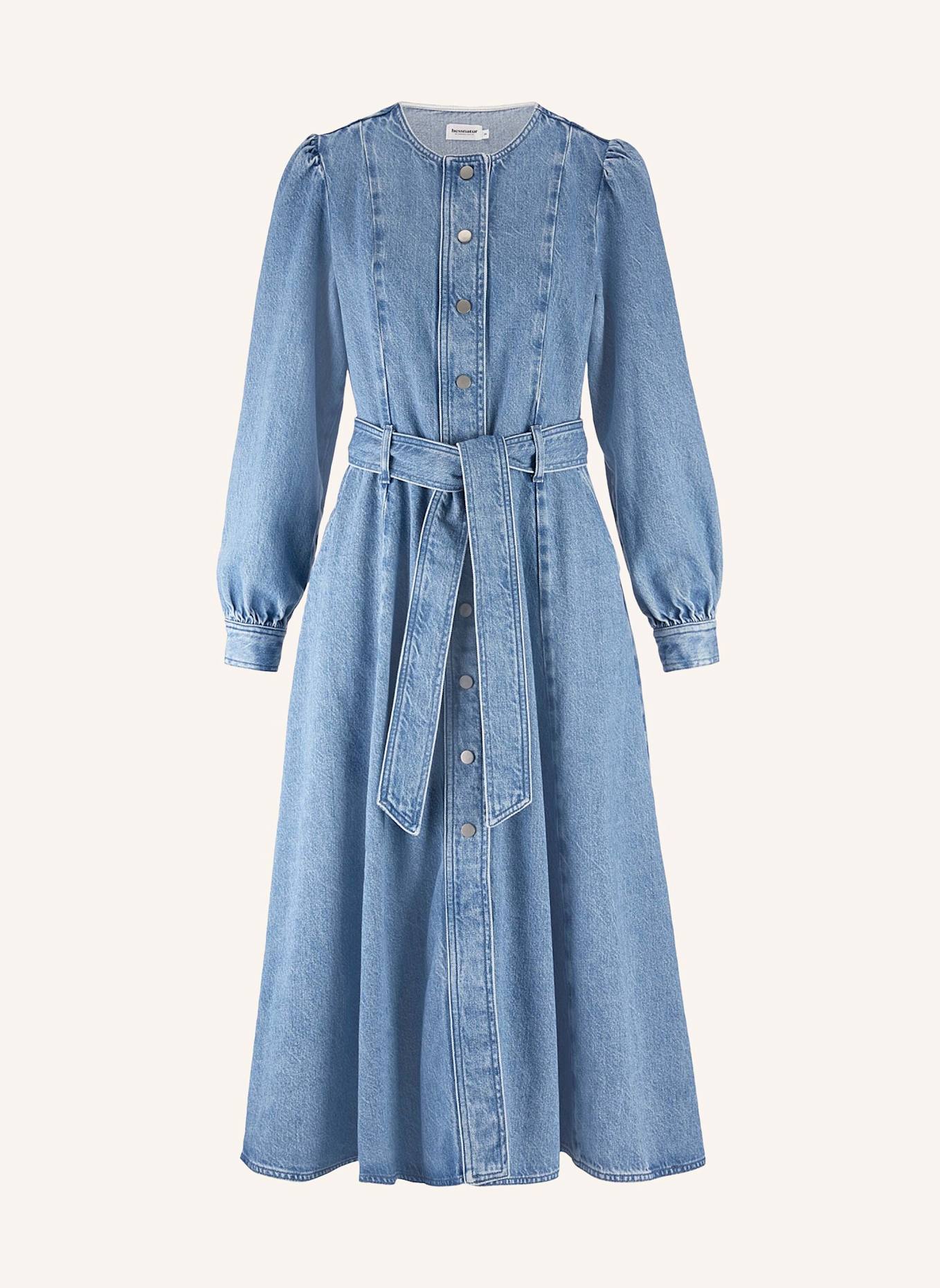 hessnatur Jeanskleid: BLAU