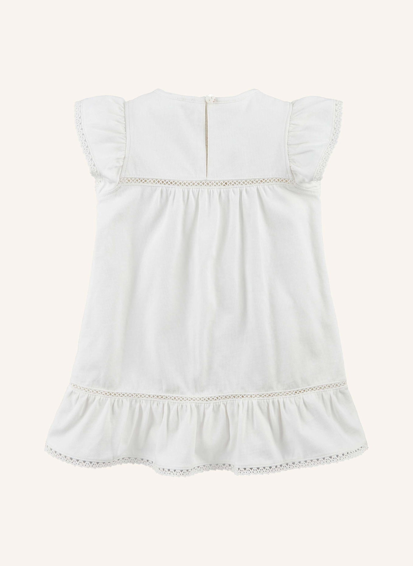 hessnatur Jersey Kleid: WEISS