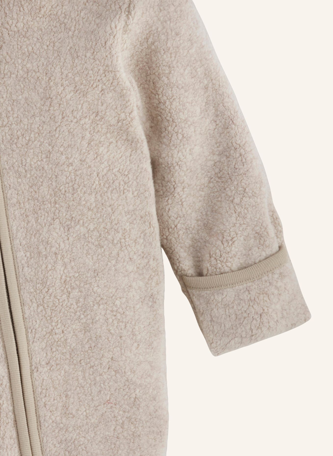 hessnatur Fleece-Overall: BEIGE