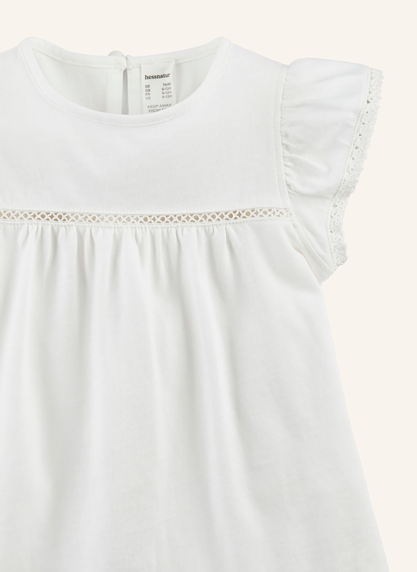 hessnatur Jersey Kleid: WEISS