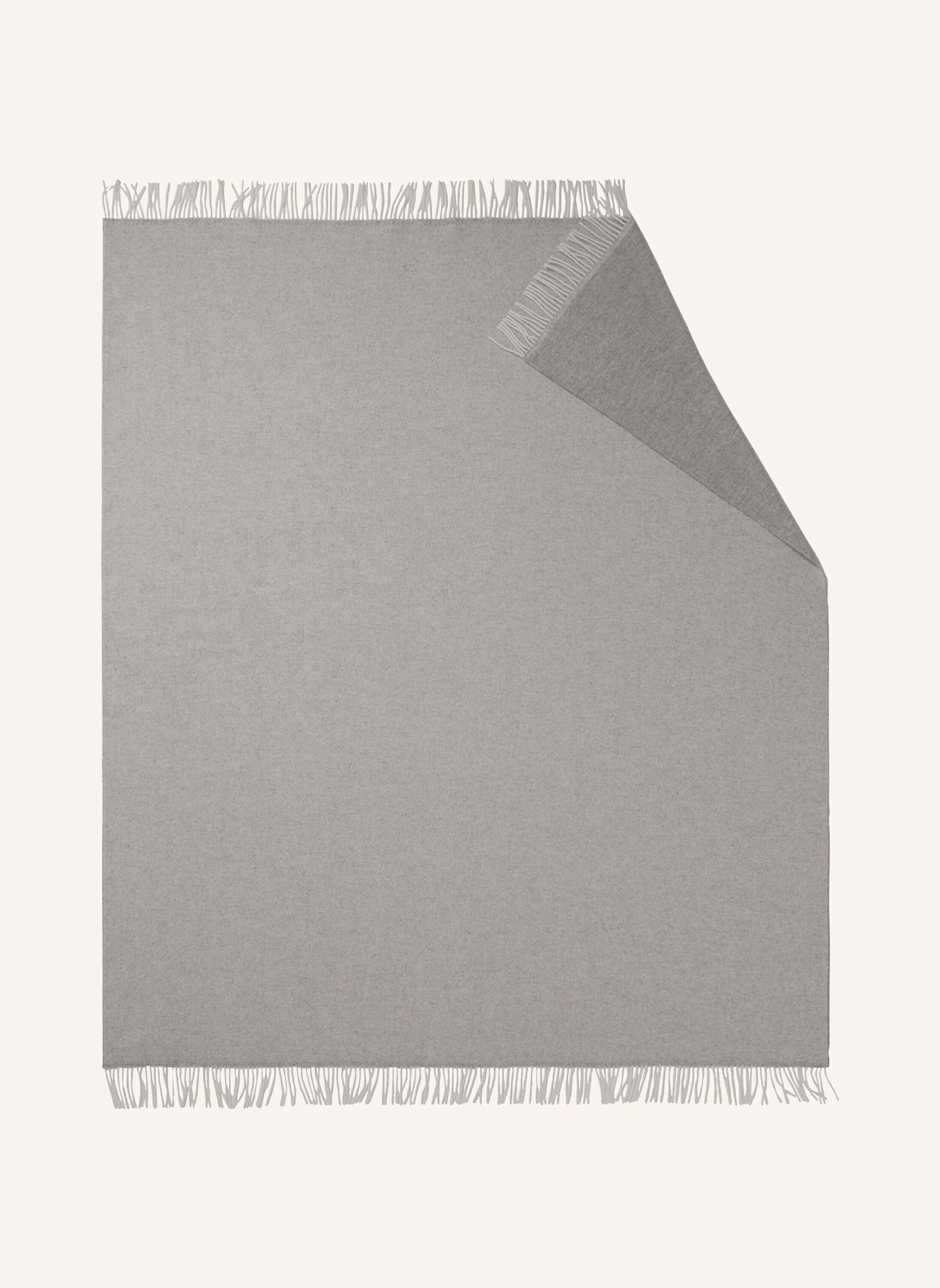 hessnatur Doubleface Plaid: GRAU