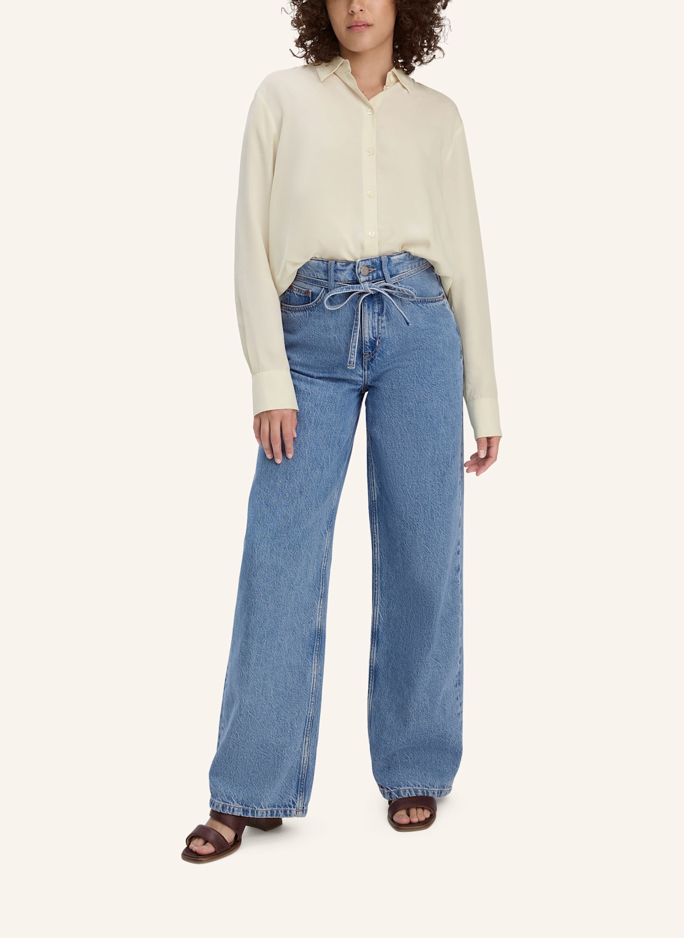 hessnatur Jeans Wide Leg: BLAU