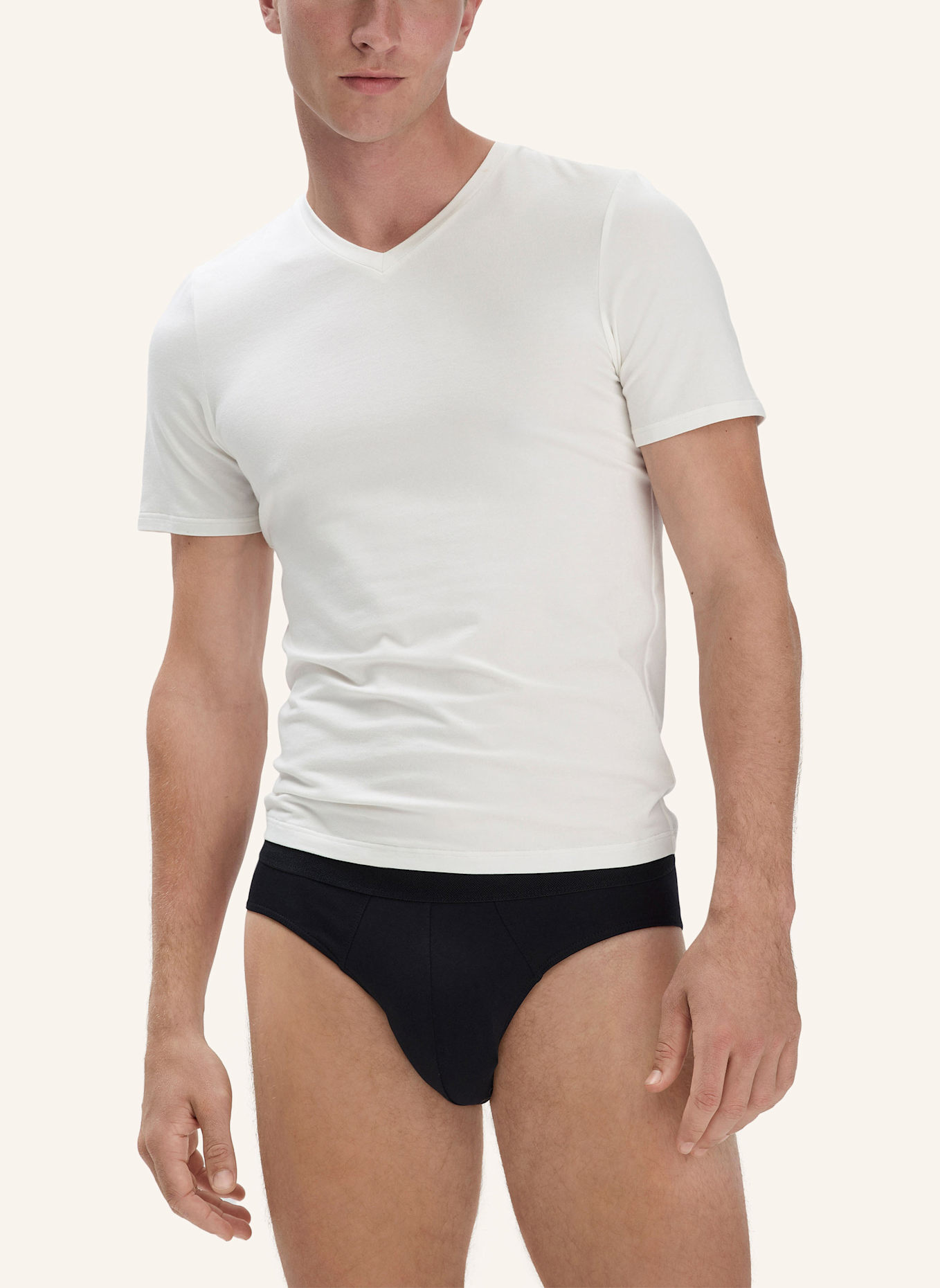 hessnatur Slip Regular Cut 3er-Pack: SCHWARZ