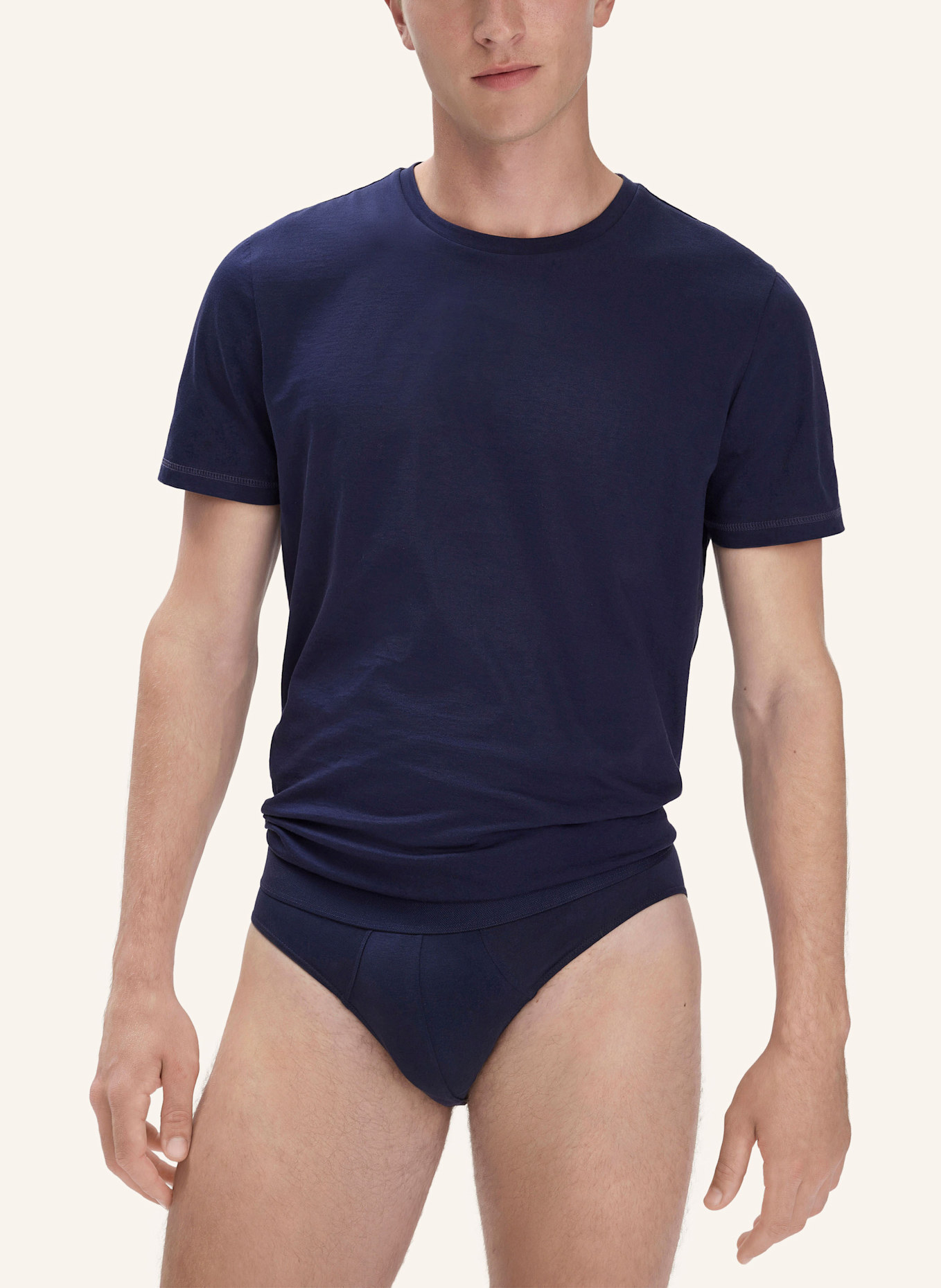 hessnatur Slip Regular Cut 3er-Pack: BLAU