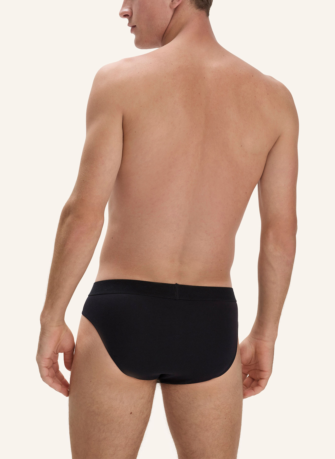 hessnatur Slip Regular Cut 3er-Pack: SCHWARZ