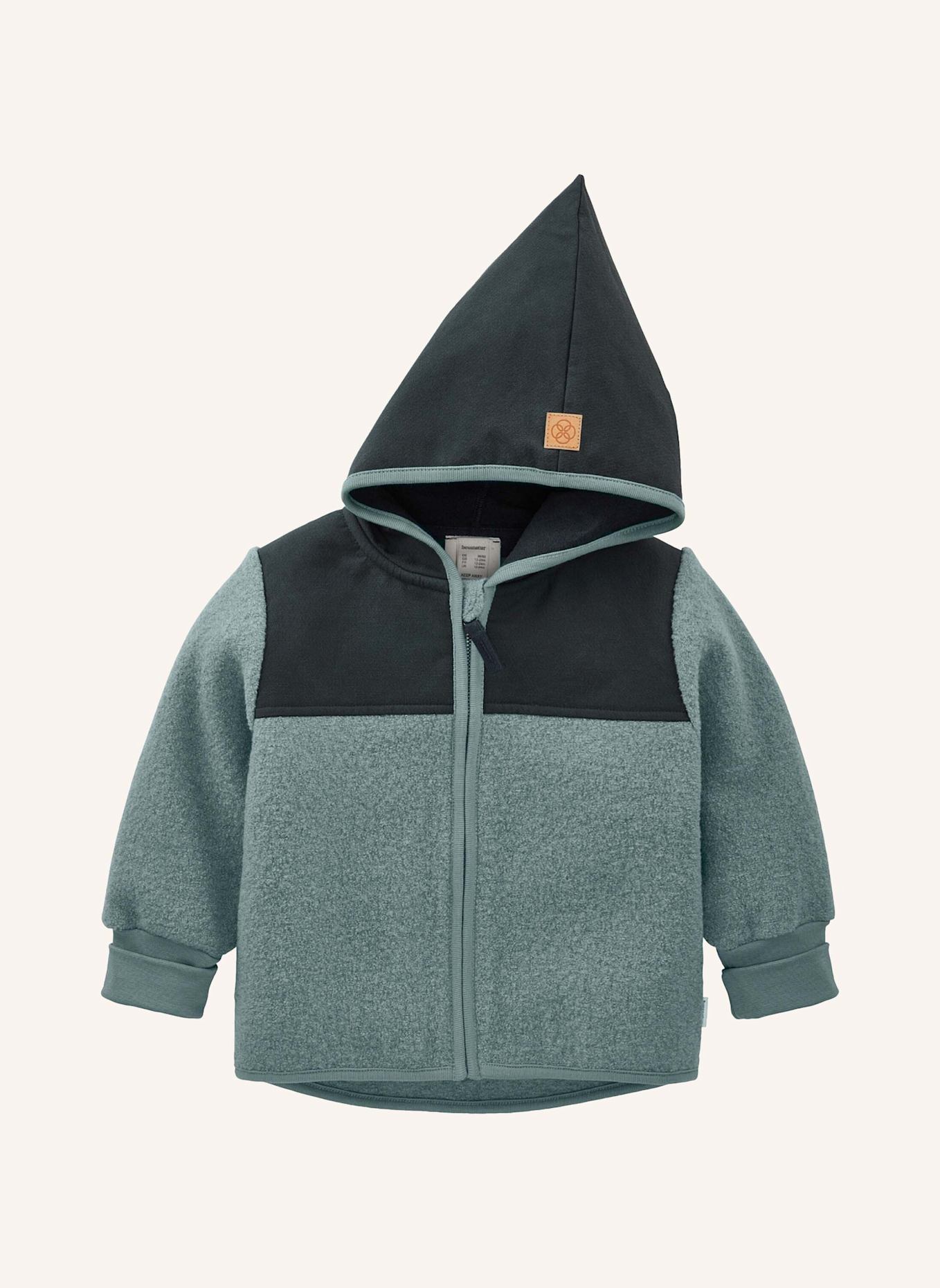 hessnatur Wollwalk Jacke: BLAU