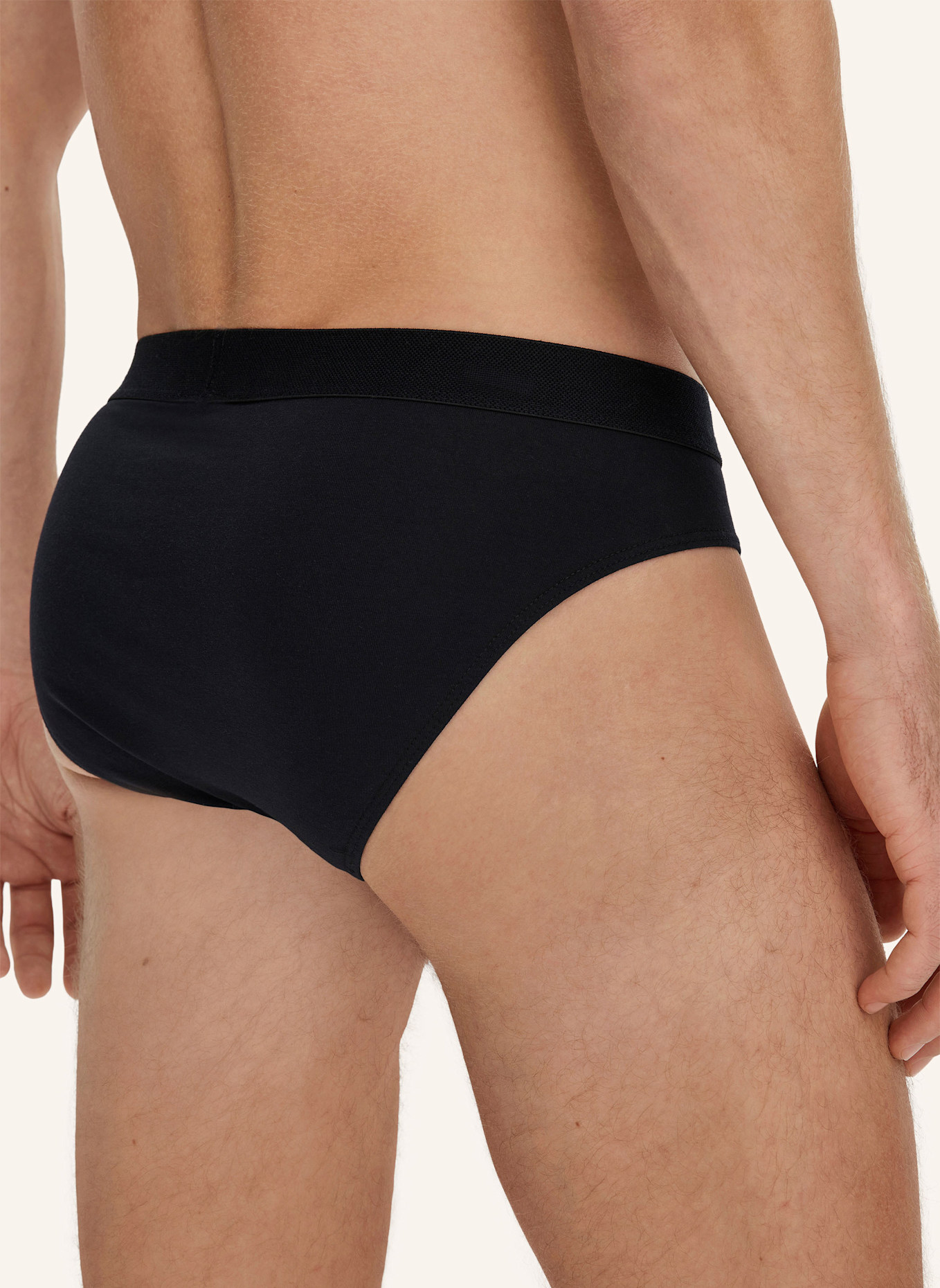 hessnatur Slip Regular Cut 3er-Pack: SCHWARZ