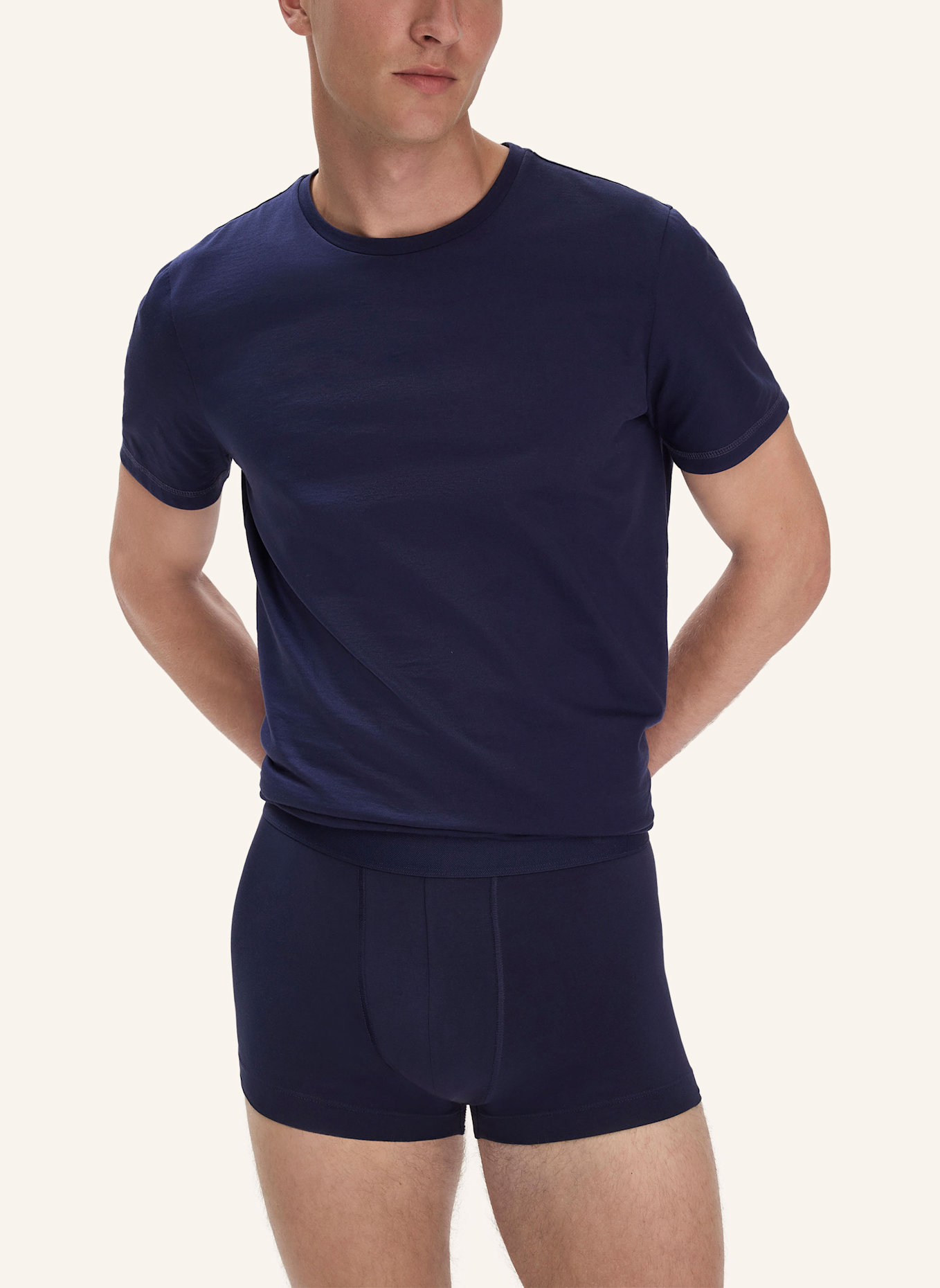 hessnatur Pants Regular Cut 3er-Pack: BLAU