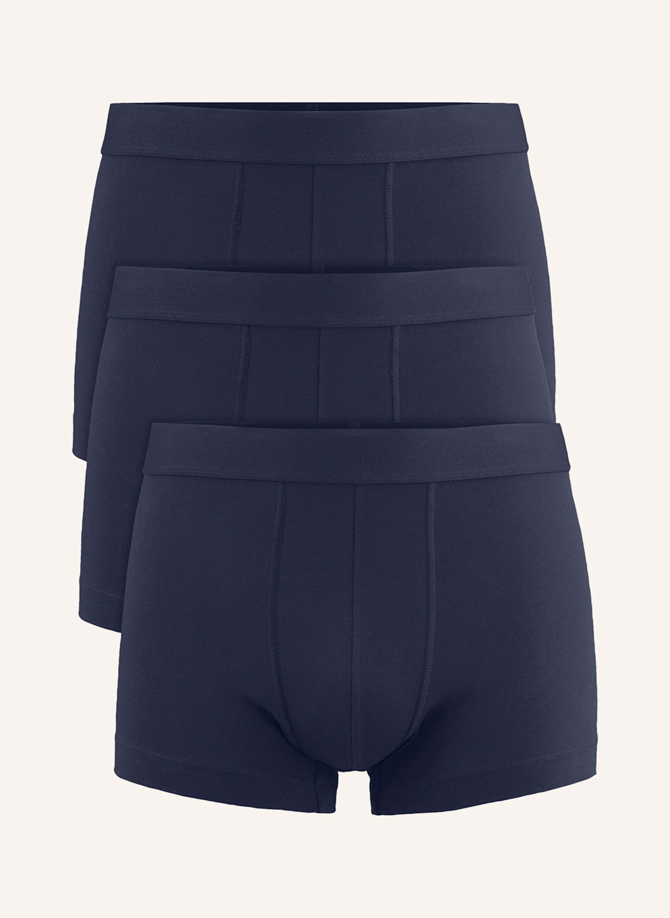 hessnatur Pants Regular Cut 3er-Pack: BLAU