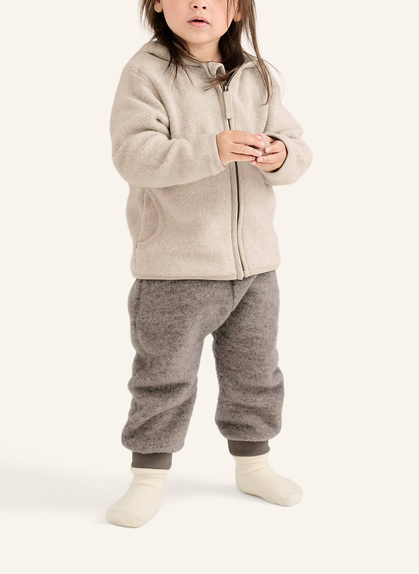 hessnatur Wollfleece Hose: GRAU