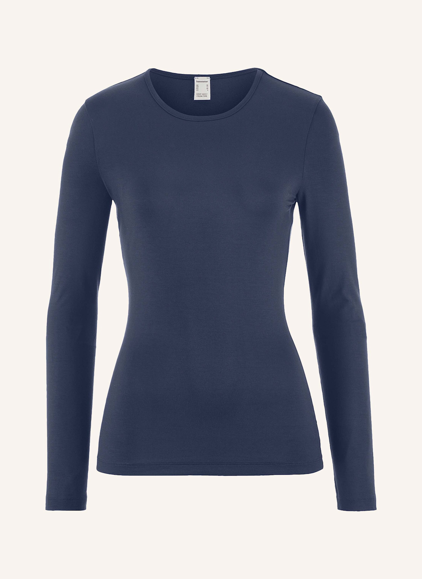 hessnatur Longsleeve: BLAU