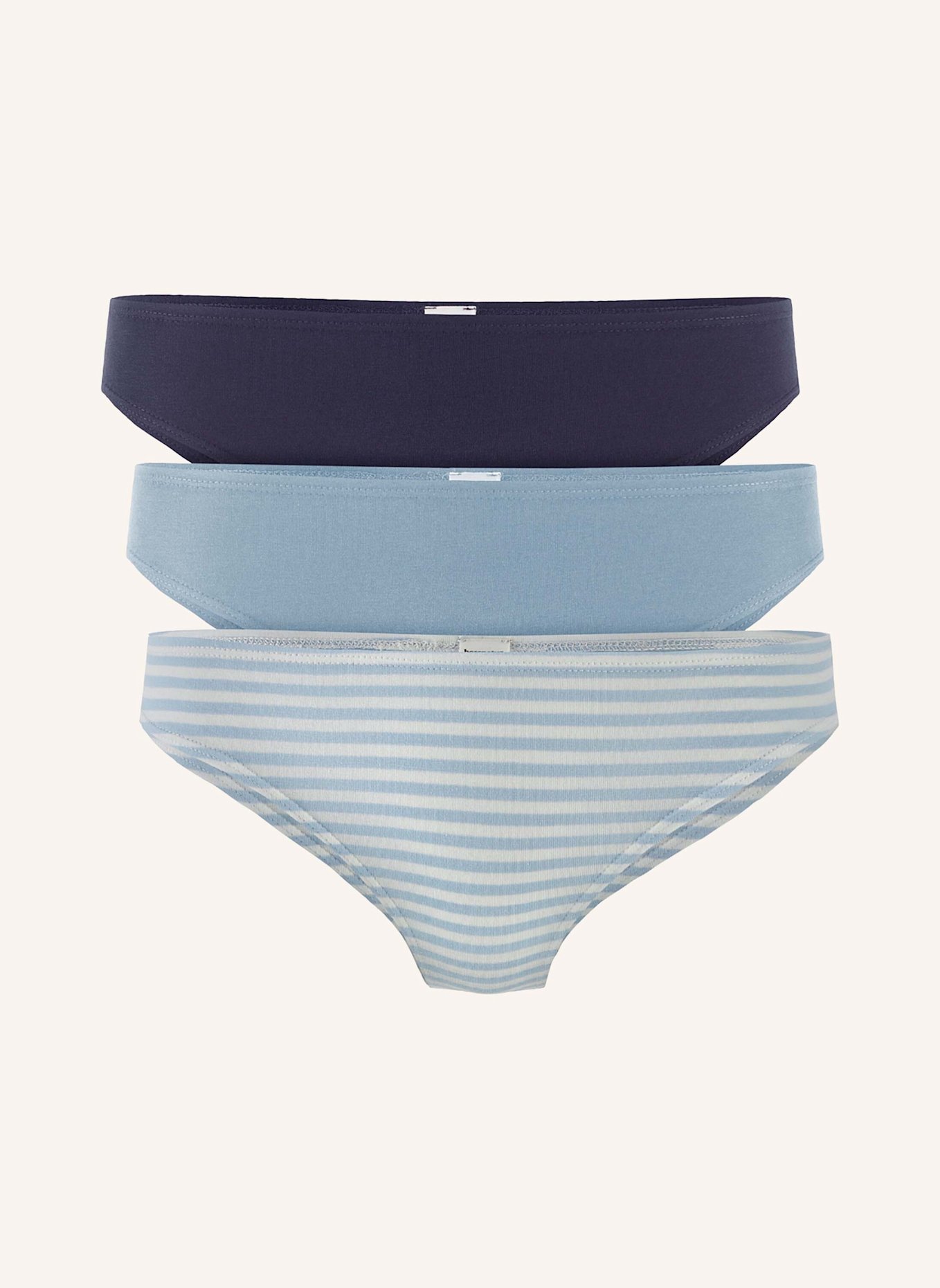 hessnatur Slip Regular Cut 3er Pack: BLAU