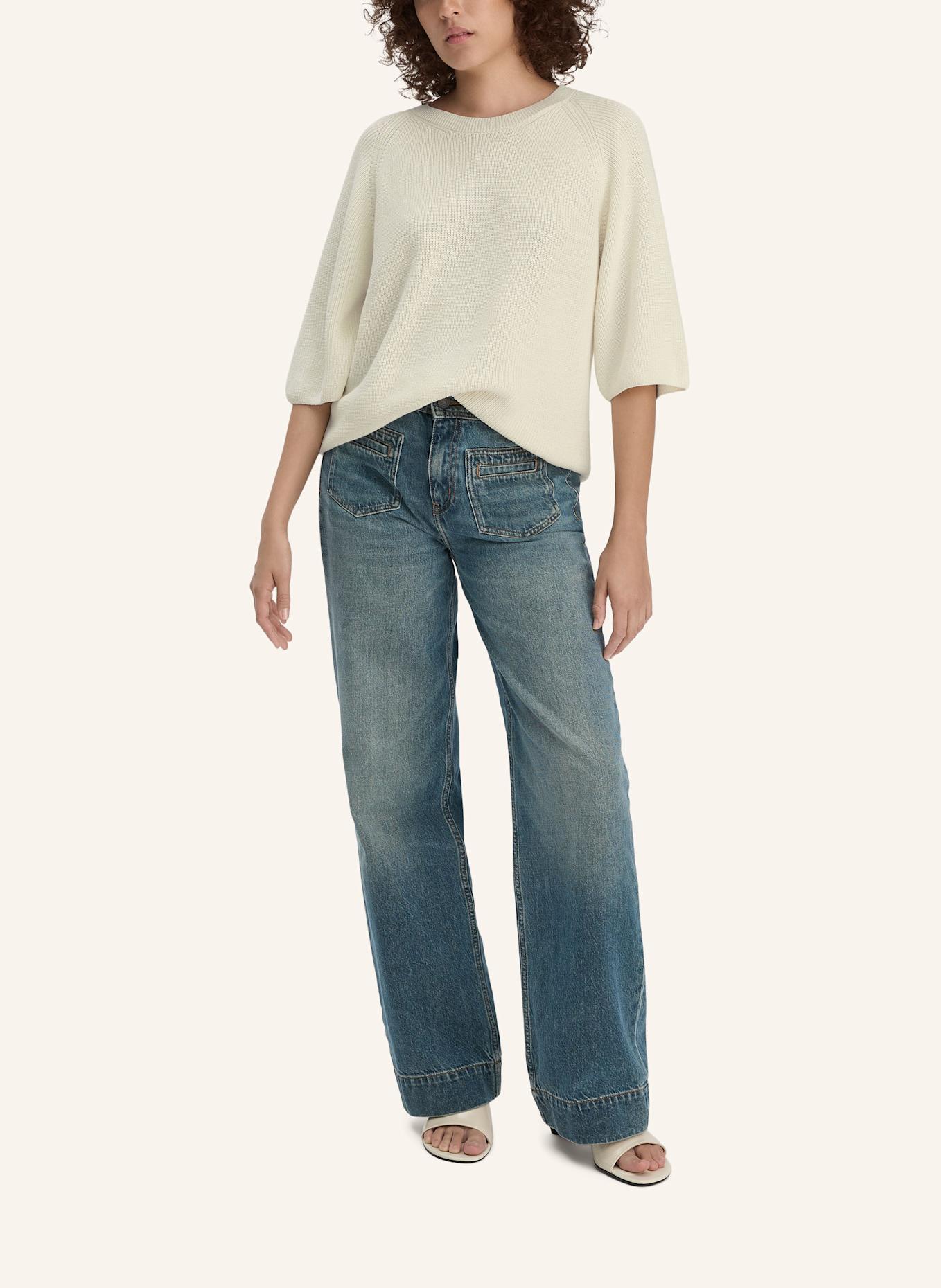 hessnatur Strickpullover: WEISS