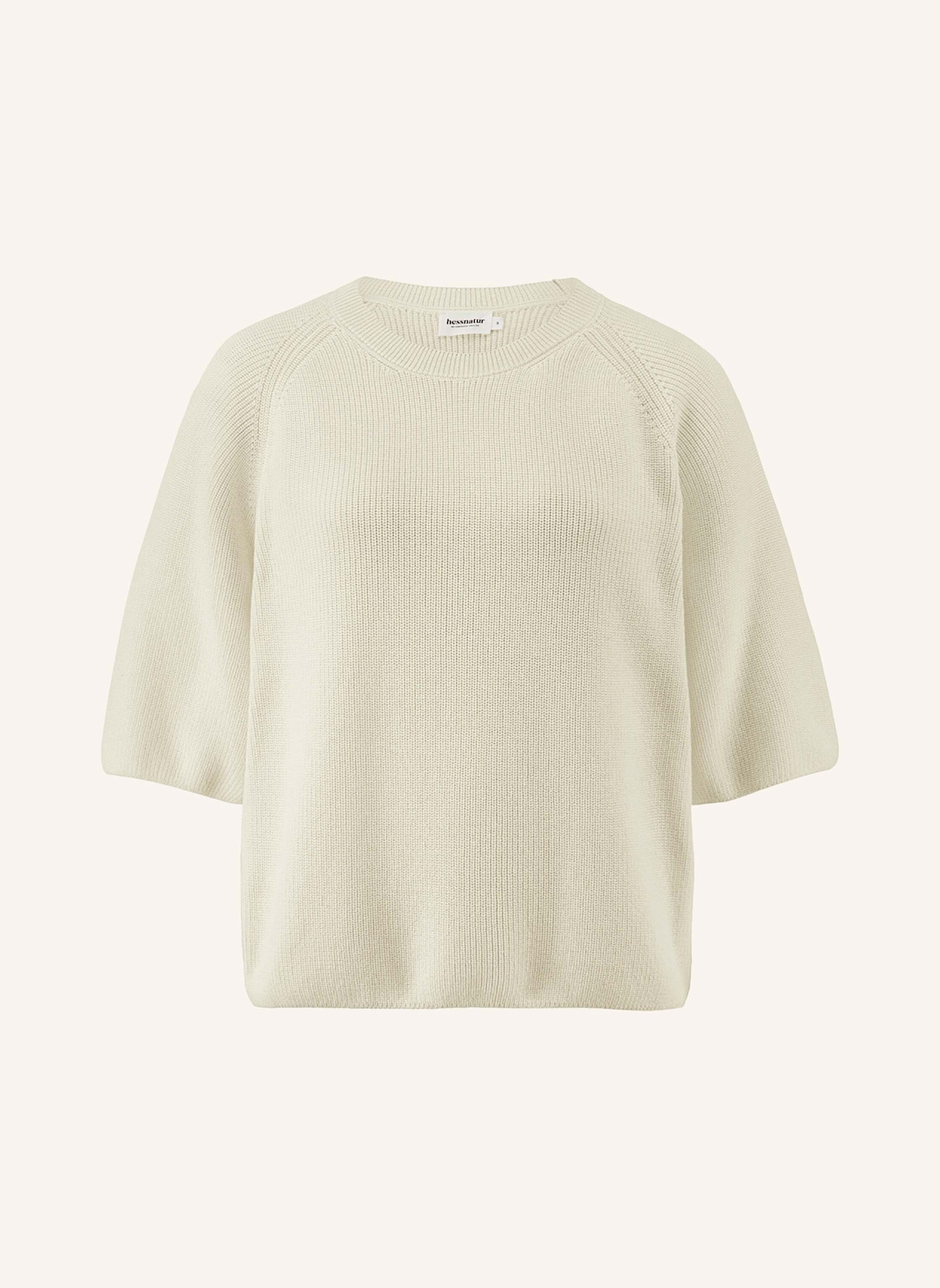 hessnatur Strickpullover: WEISS