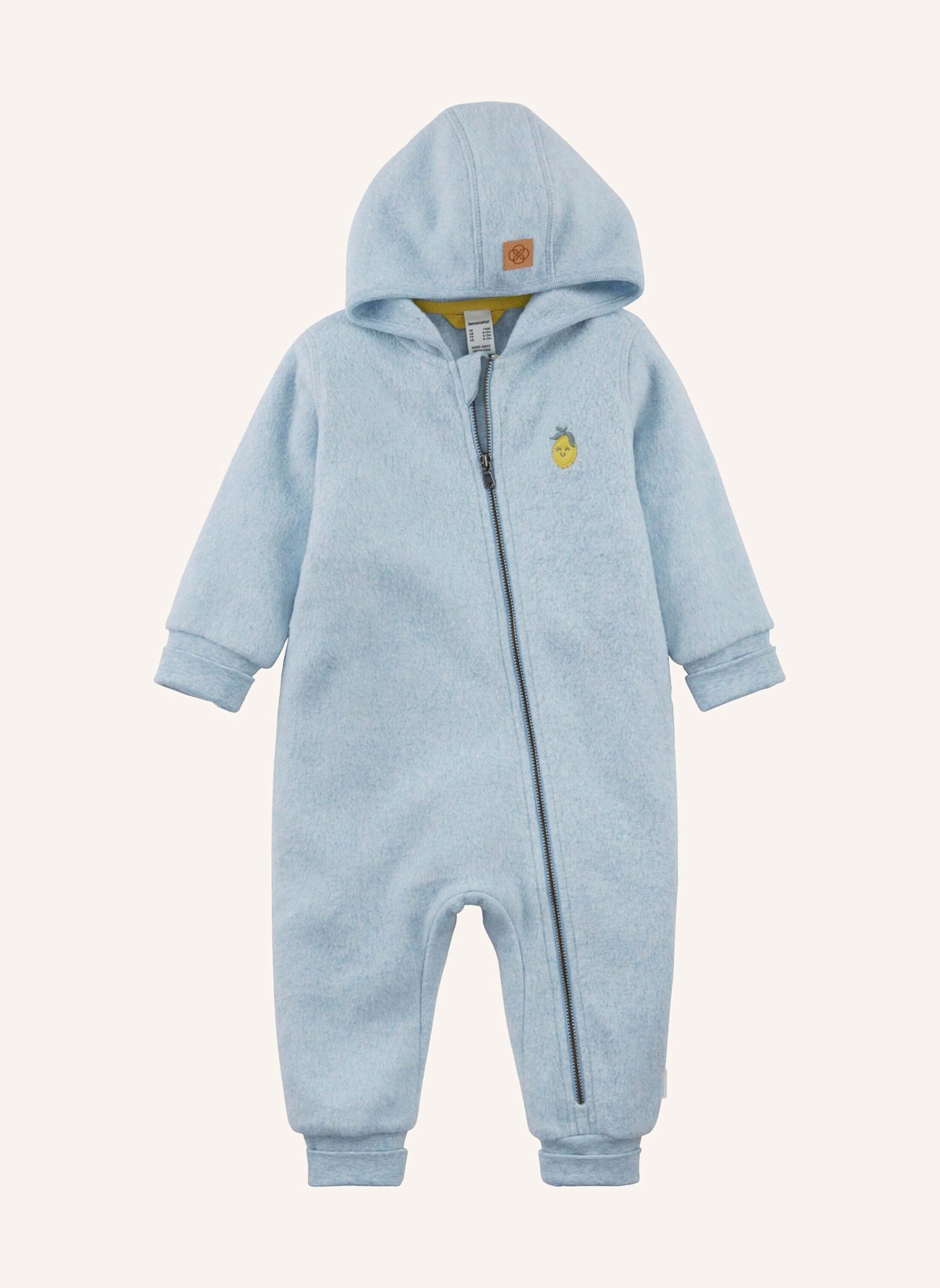 hessnatur Softfleece Overall Regular: BLAU