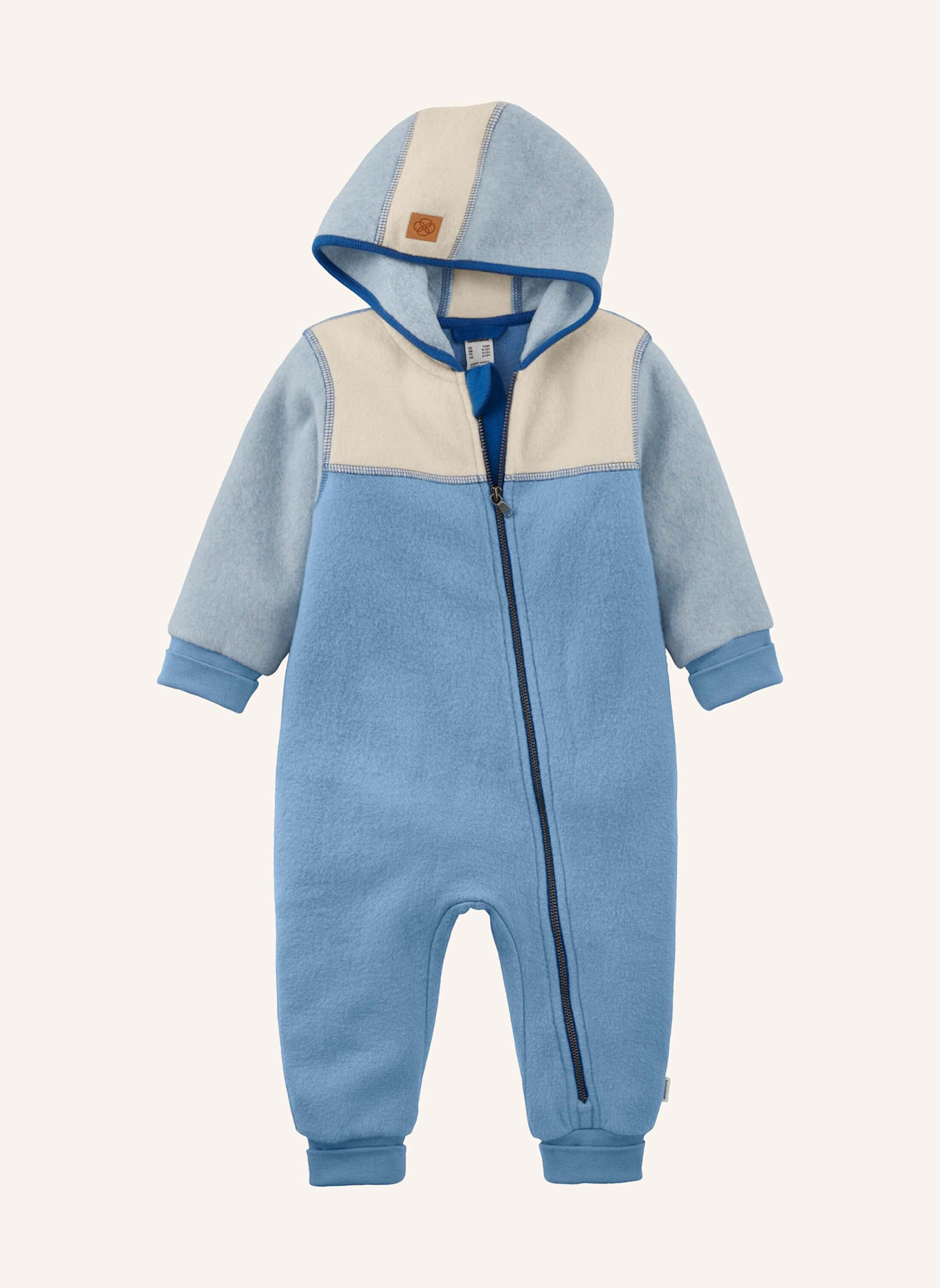 hessnatur Softfleece Overall Regular: BLAU