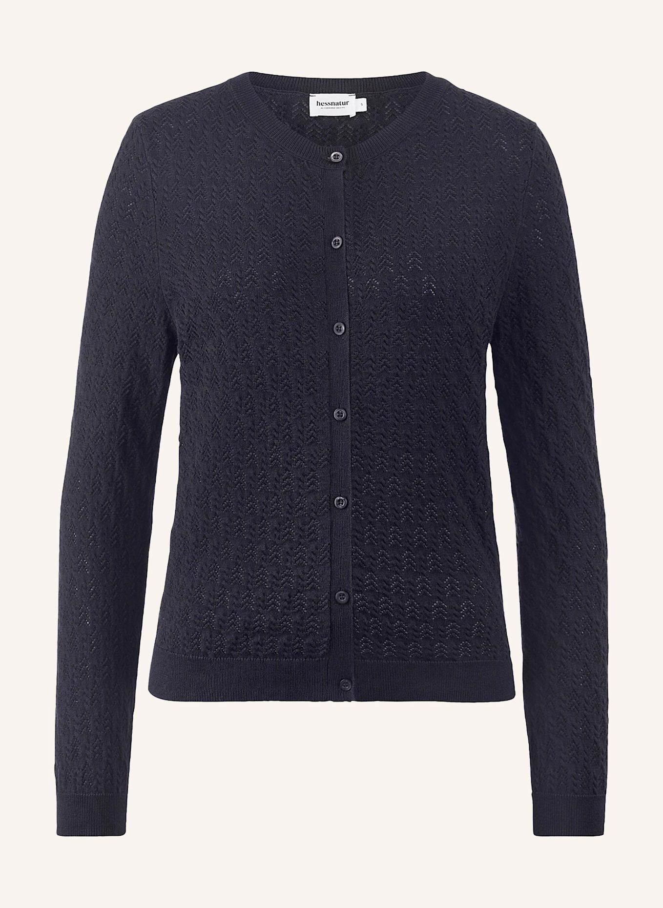 hessnatur Strickjacke: BLAU