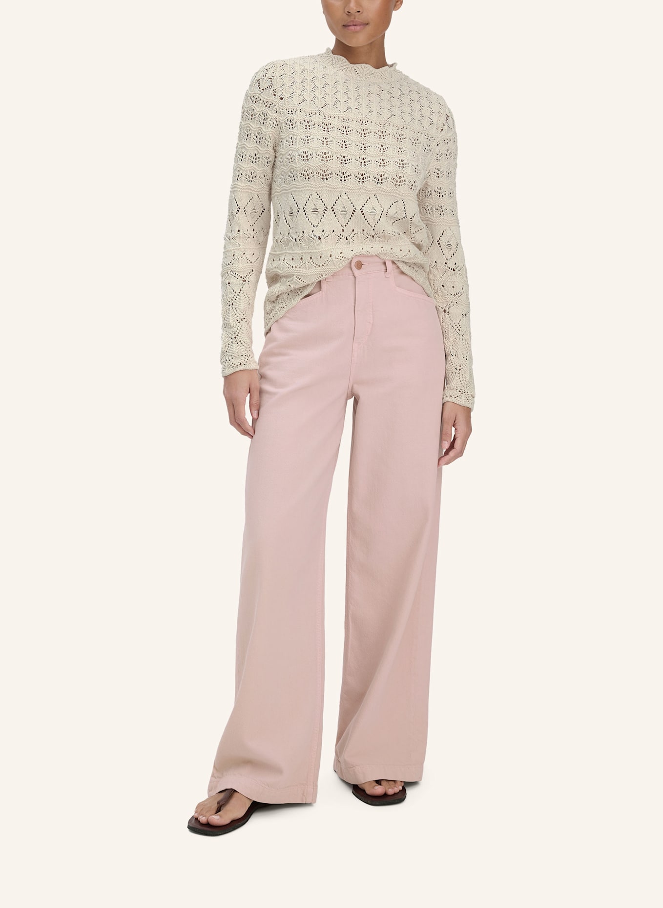 hessnatur Strick Pullover: WEISS