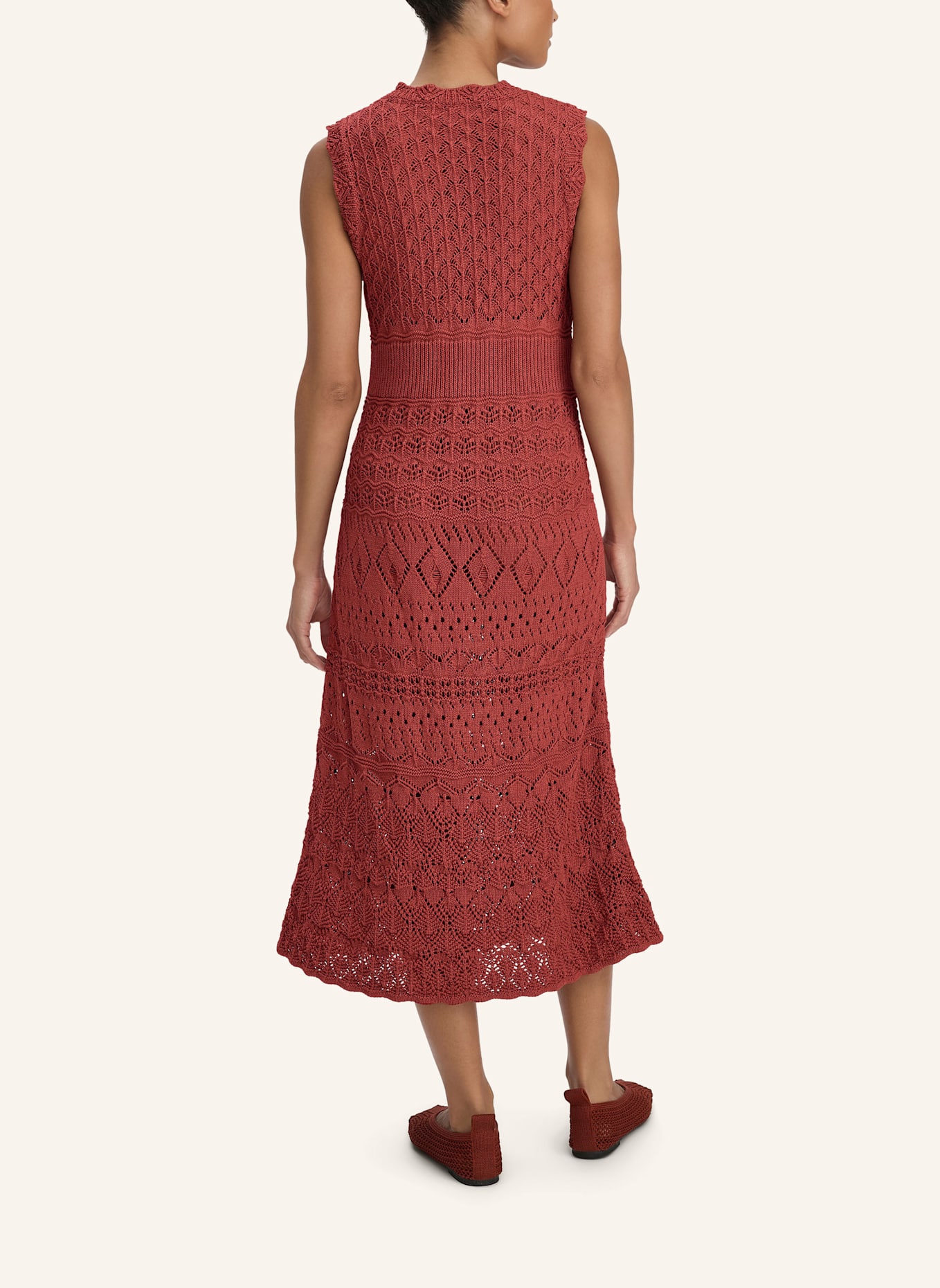 hessnatur Strick Kleid: BRAUN