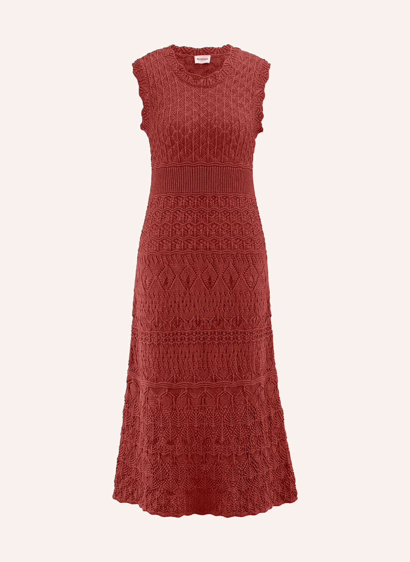 hessnatur Strick Kleid: BRAUN