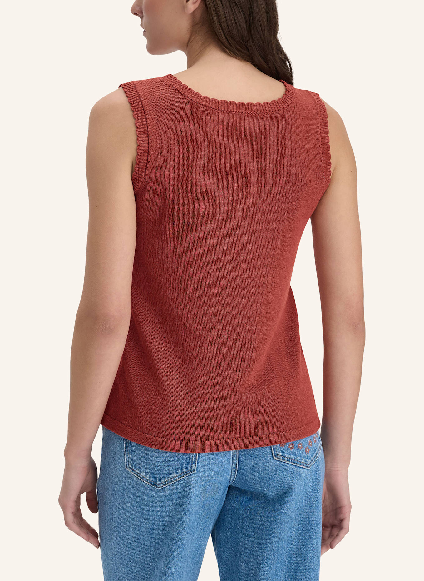 hessnatur Strick Top: BRAUN