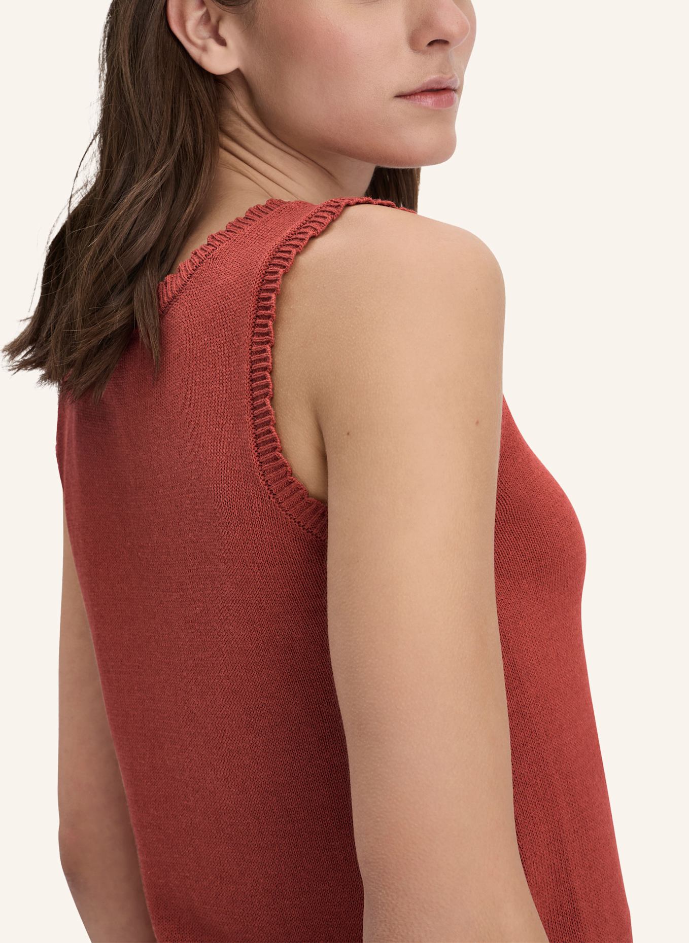 hessnatur Strick Top: BRAUN