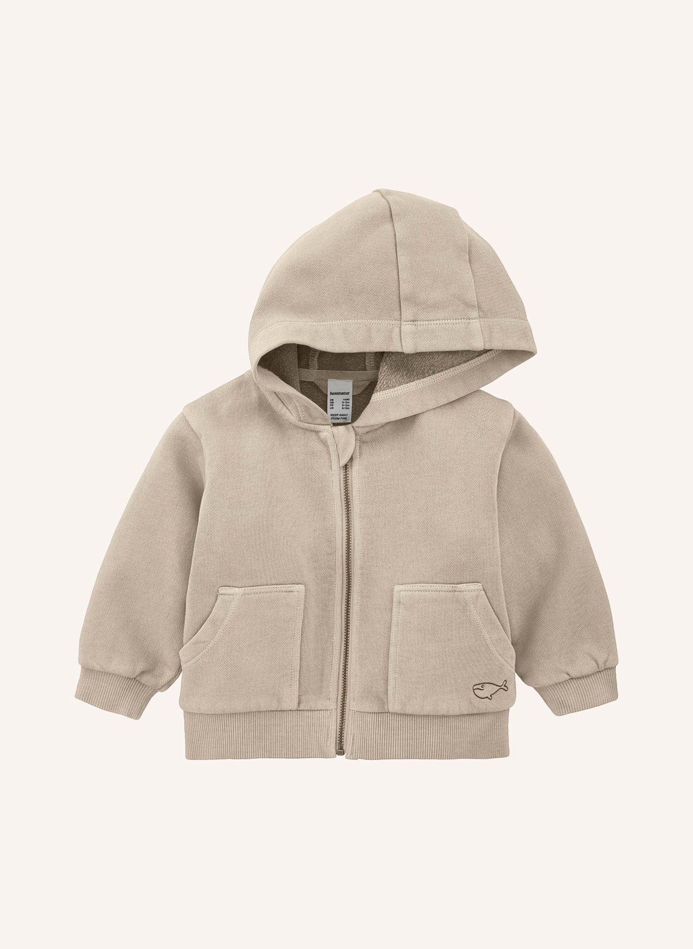 hessnatur Sweatjacke: BEIGE