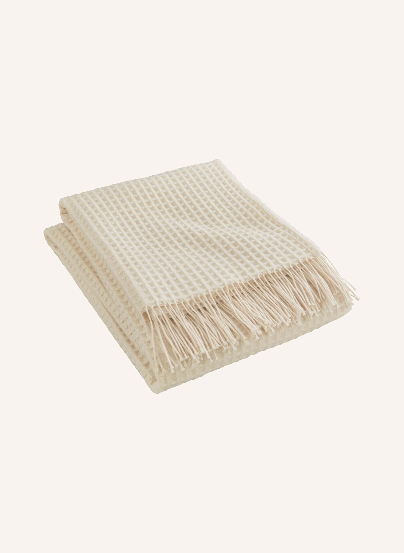 hessnatur Wollmix Waffle: BEIGE