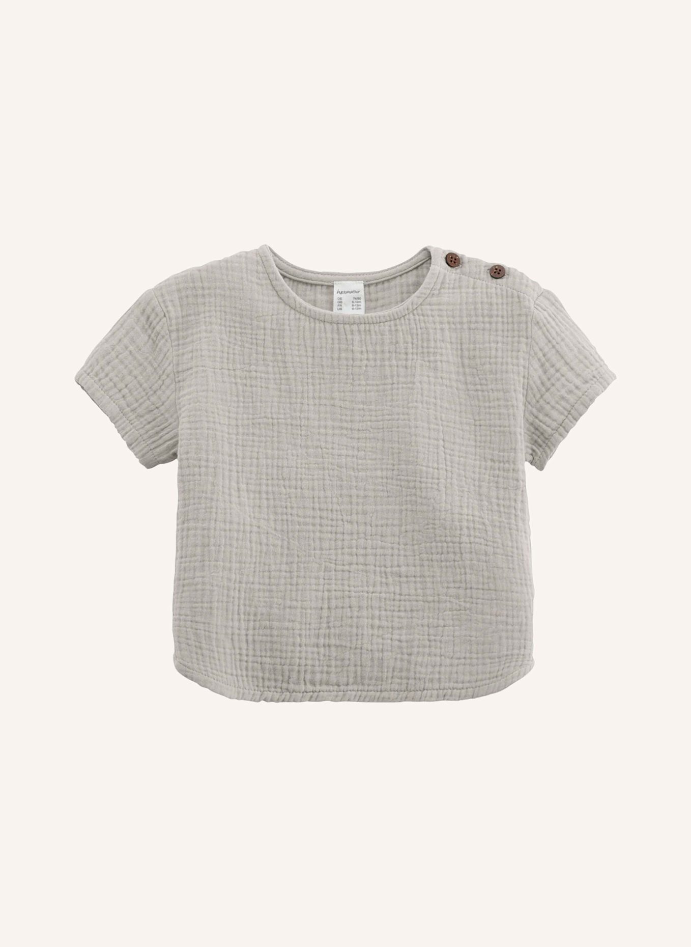 hessnatur Musselin Shirt: BEIGE