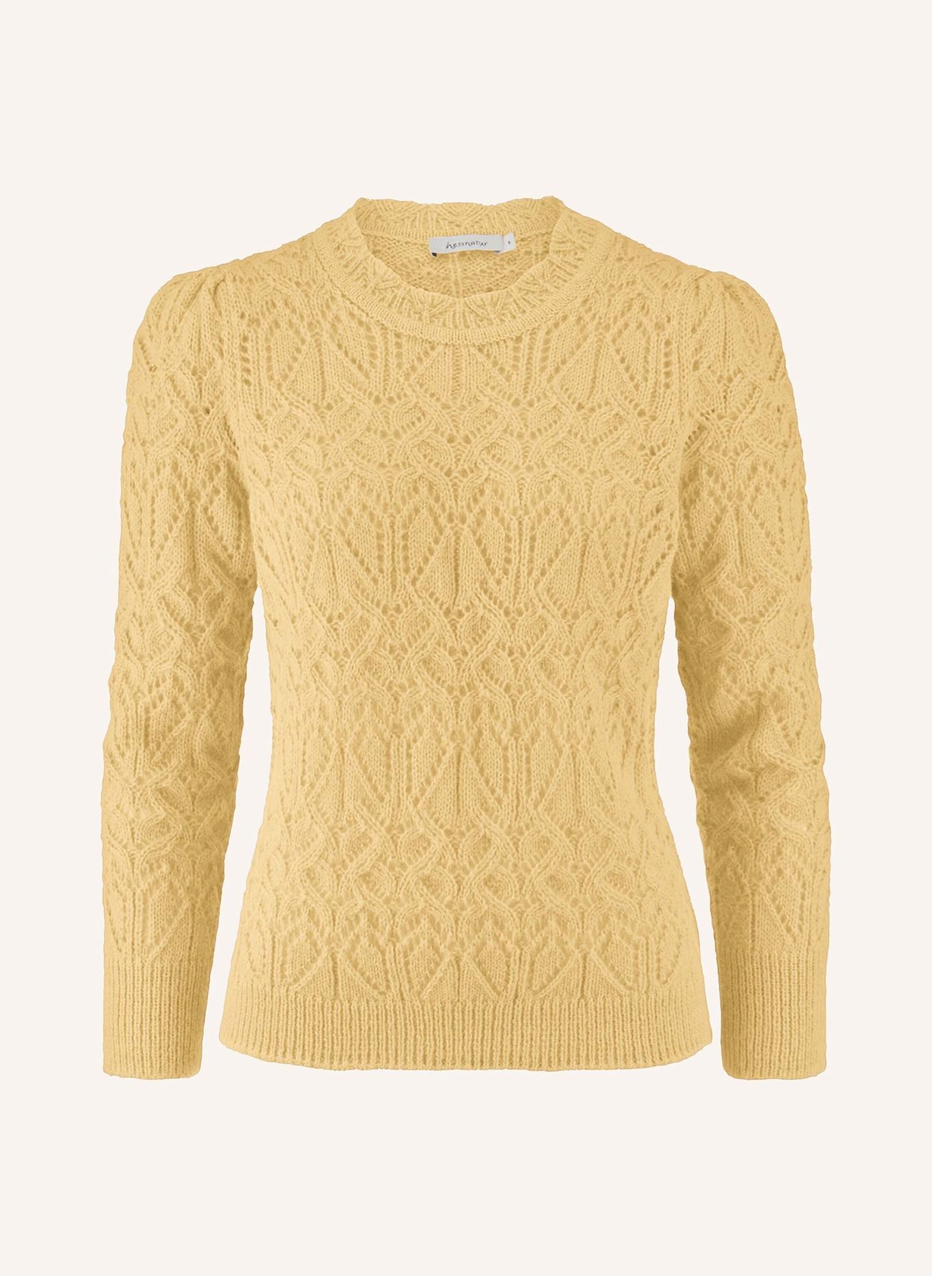 hessnatur hessnatur Pullover Regular aus reinem Alpaka: GELB