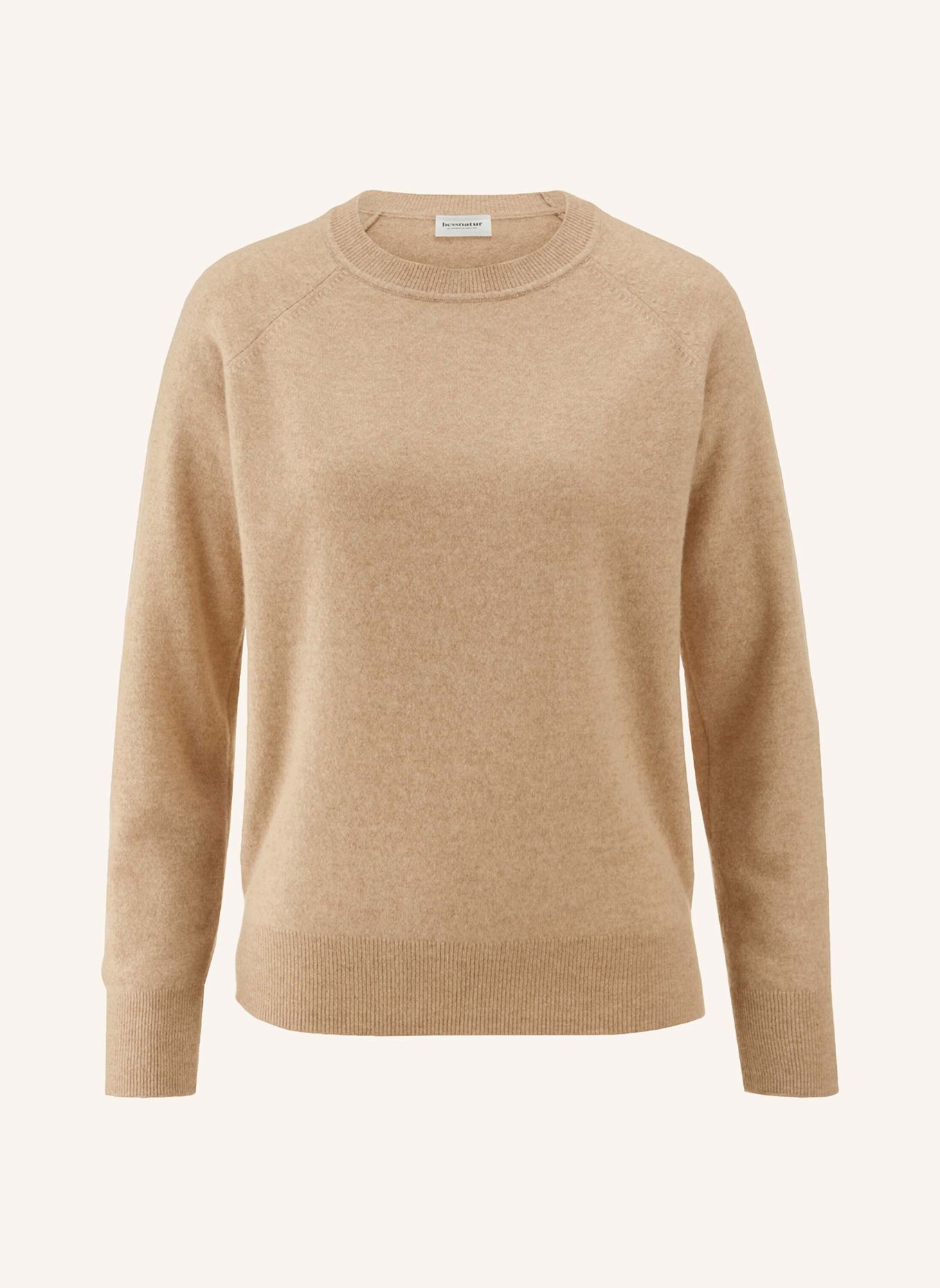 hessnatur hessnatur Strick Pullover Relaxed aus Cashmere mit Recycling-Anteil: GOLD