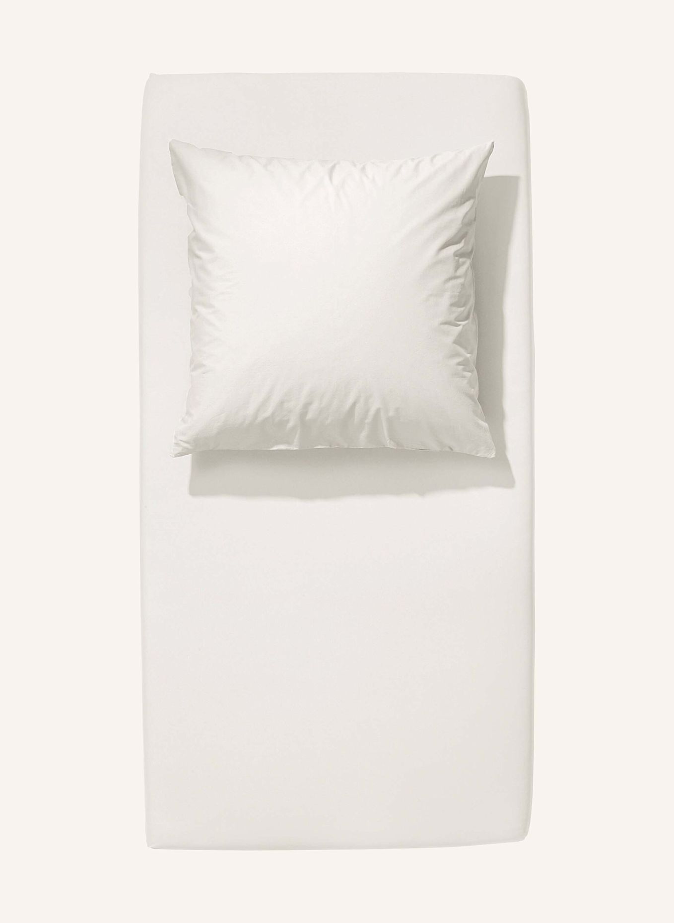 hessnatur Satin Spannbettlaken: WEISS