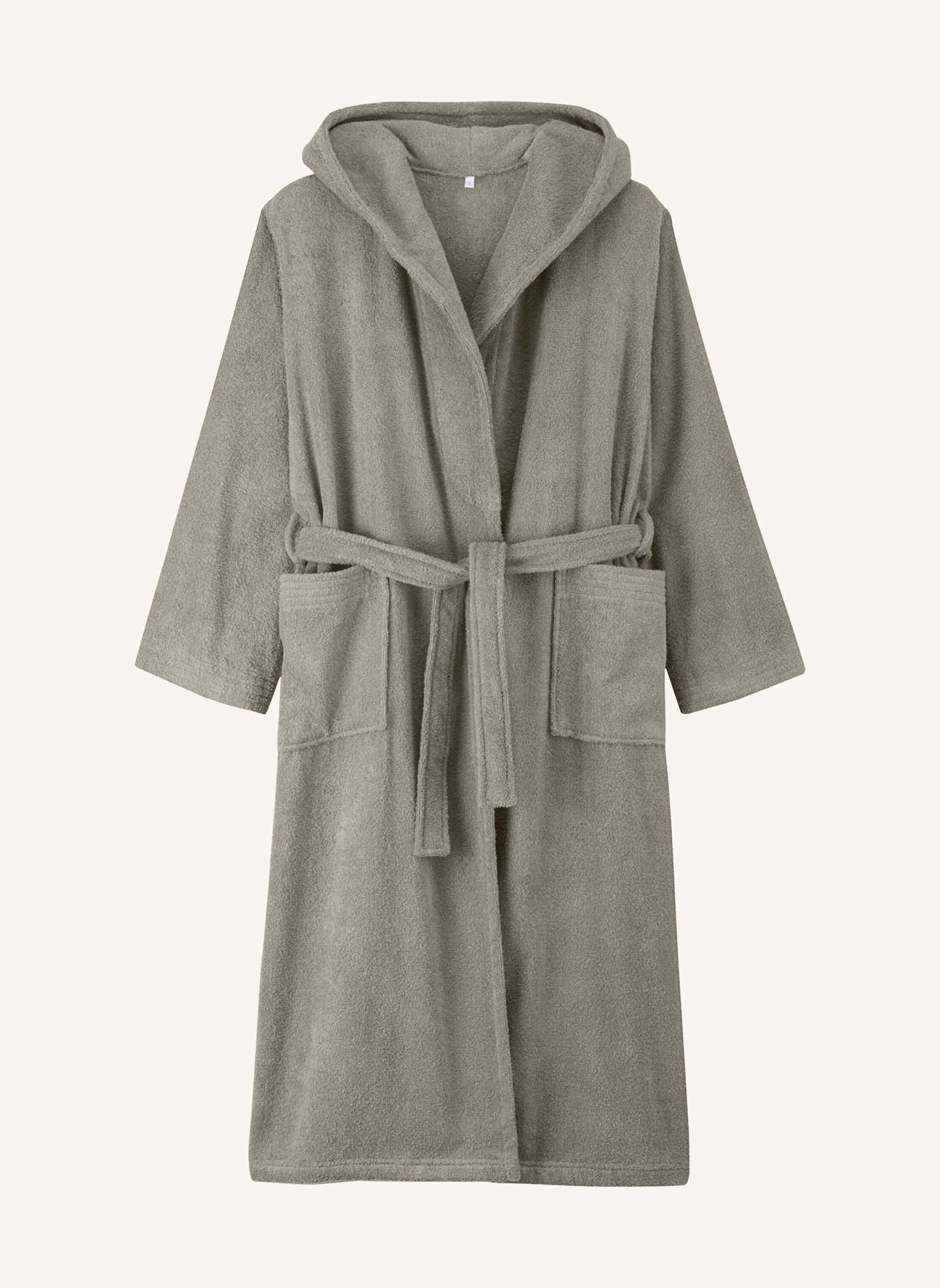 hessnatur Langer Bademantel Relaxed: BEIGE