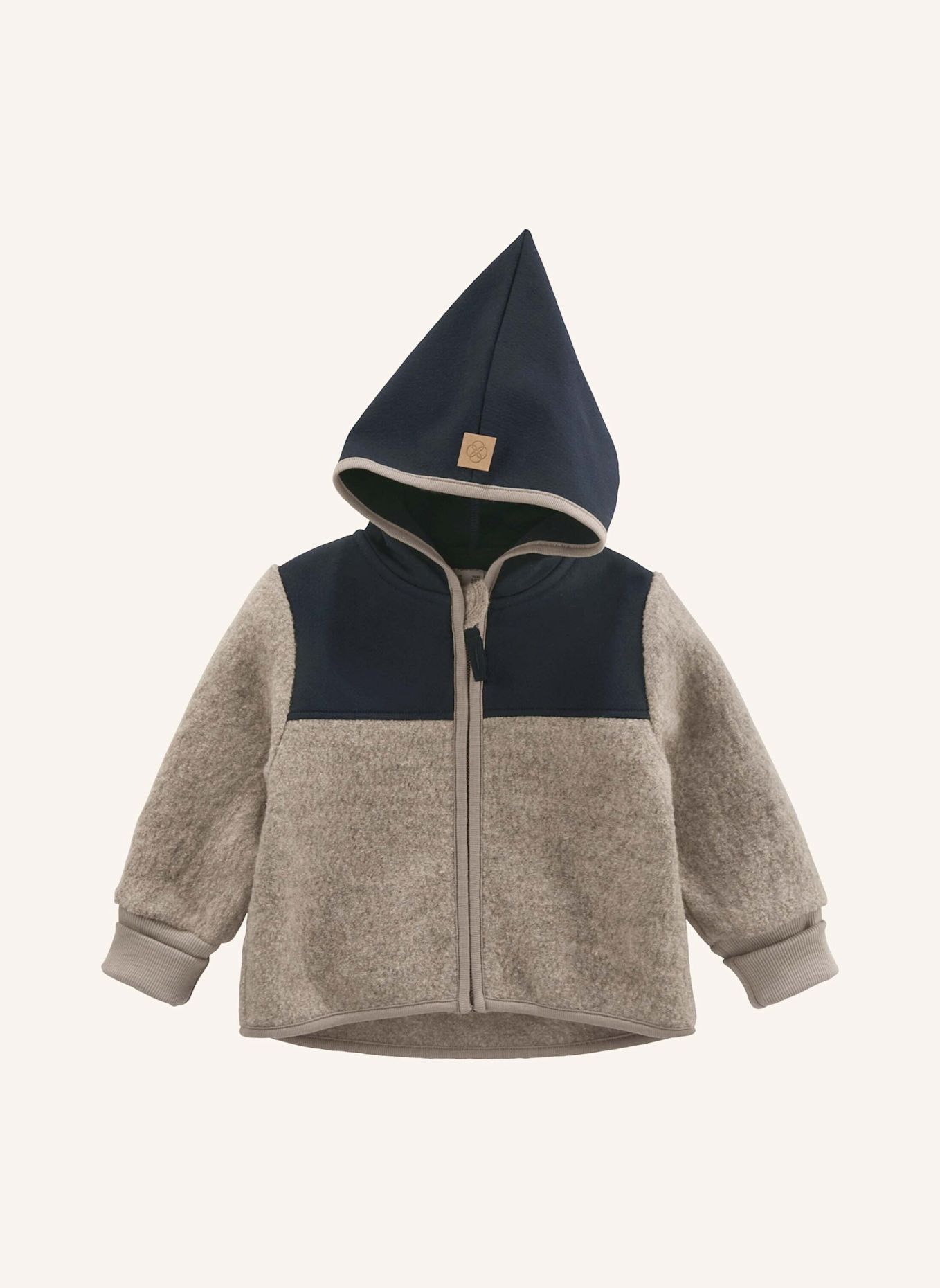 hessnatur Wollwalk Jacke: GRAU
