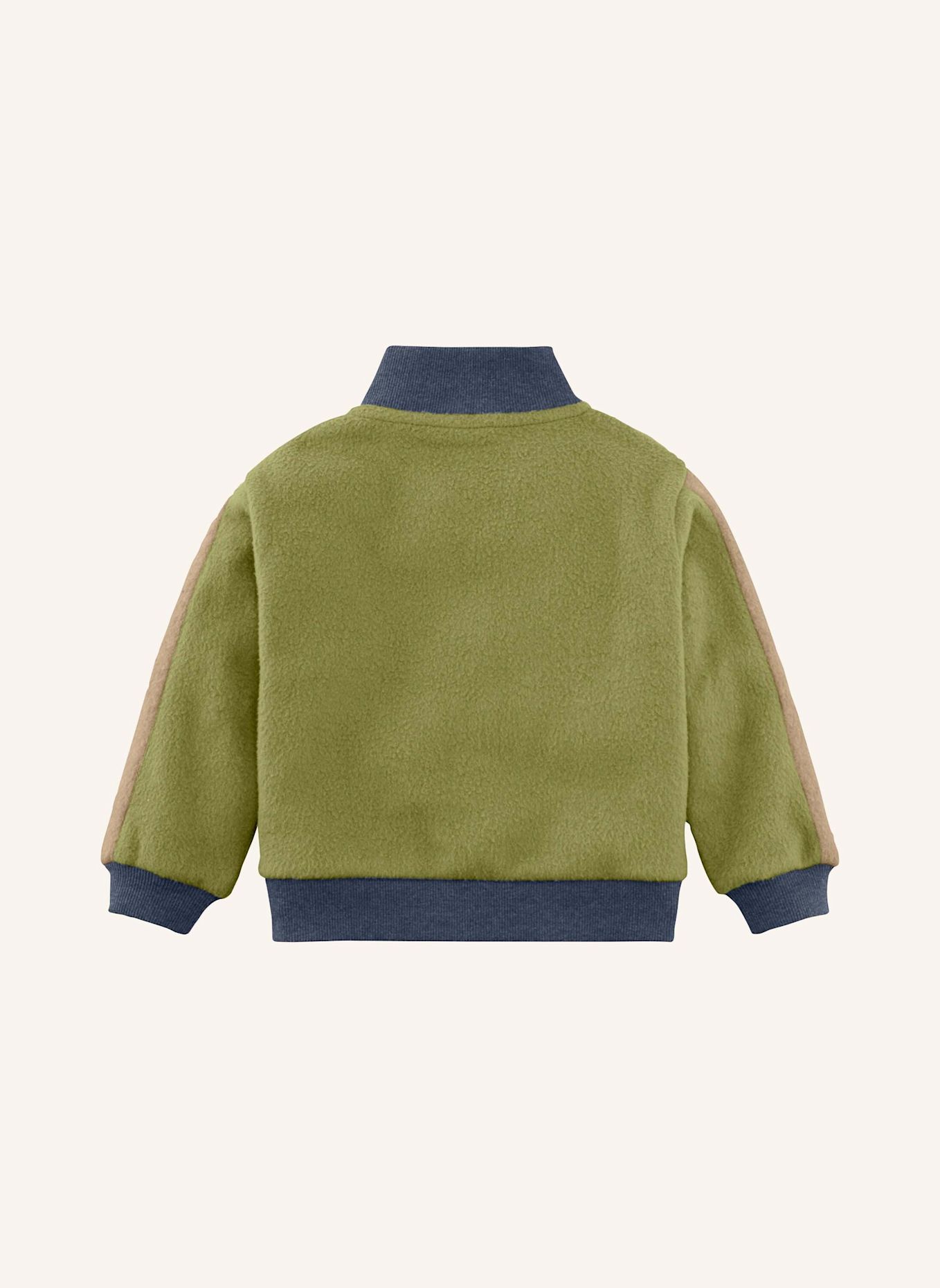 hessnatur hessnatur Softfleece Troyer aus reiner Bio-Baumwolle: GRÜN