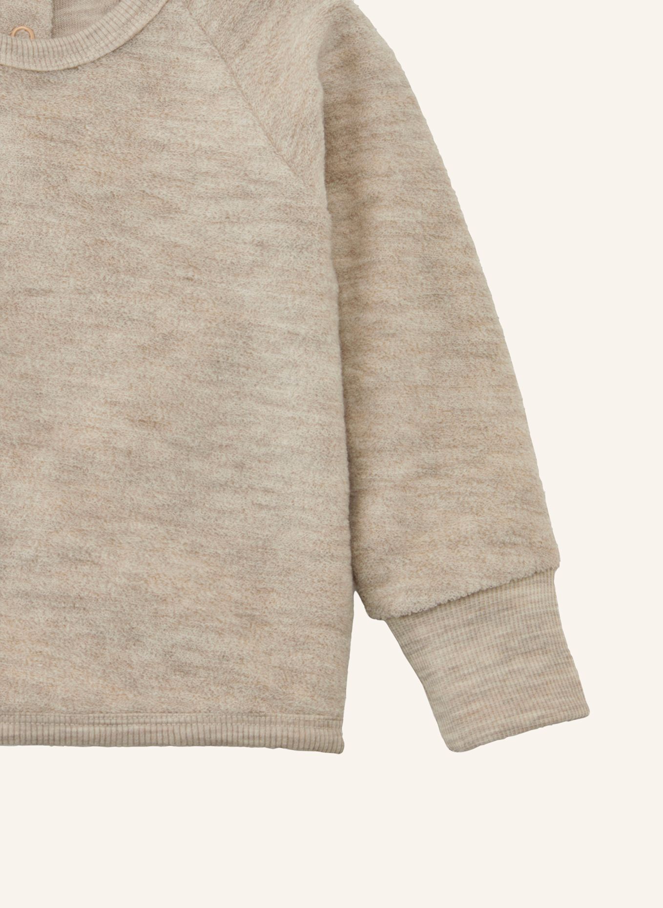 hessnatur hessnatur Wollfrottee Sweatshirt Raglan aus reiner Bio-Merinowolle: BEIGE