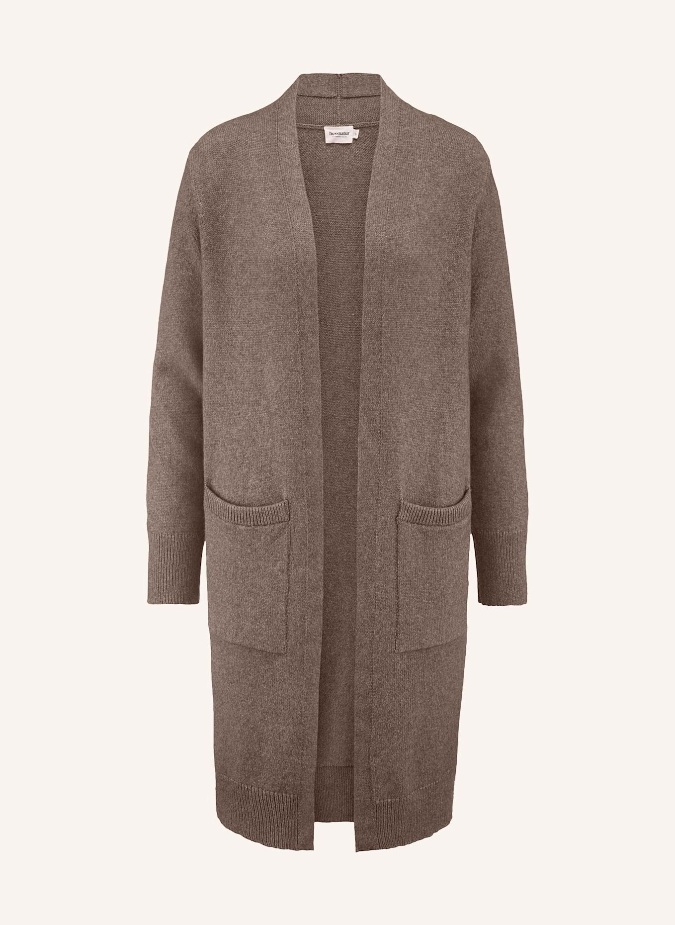 hessnatur Strick Jacke: CAMEL