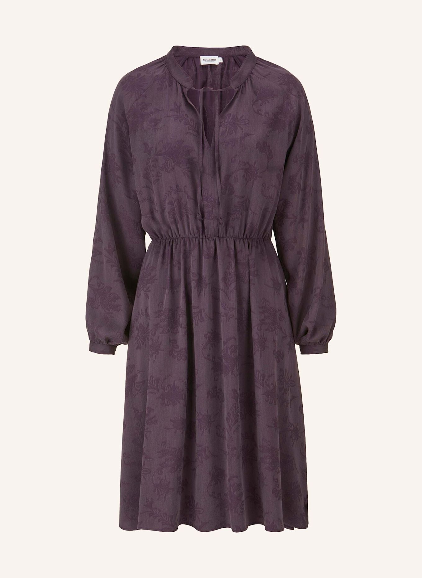 hessnatur hessnatur Kleid gerafft knielang aus TENCEL™ Lyocell- und LENZING™ ECOVERO™ Viskose: LILA