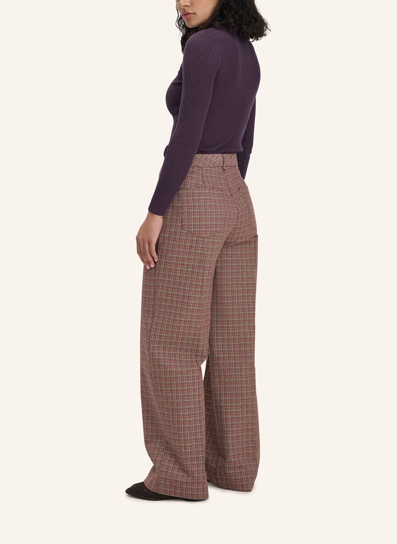 hessnatur hessnatur Tweed-Hose Wide Leg Relaxed aus reiner Bio-Baumwolle: ROSA