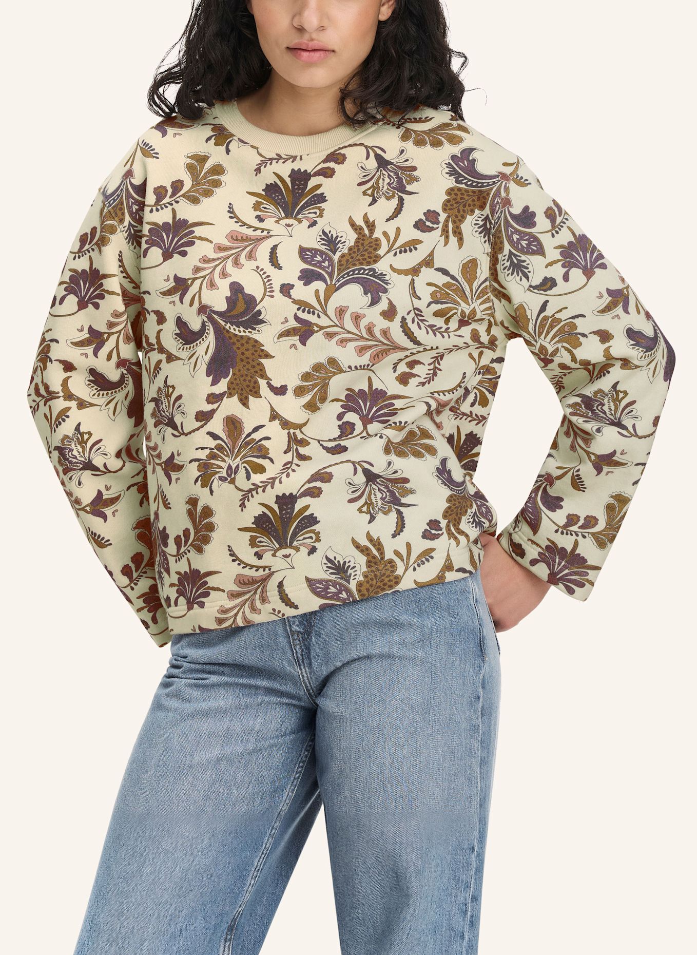 hessnatur hessnatur Sweatshirt Relaxed aus Bio-Baumwolle mit recycelter Baumwolle: BEIGE
