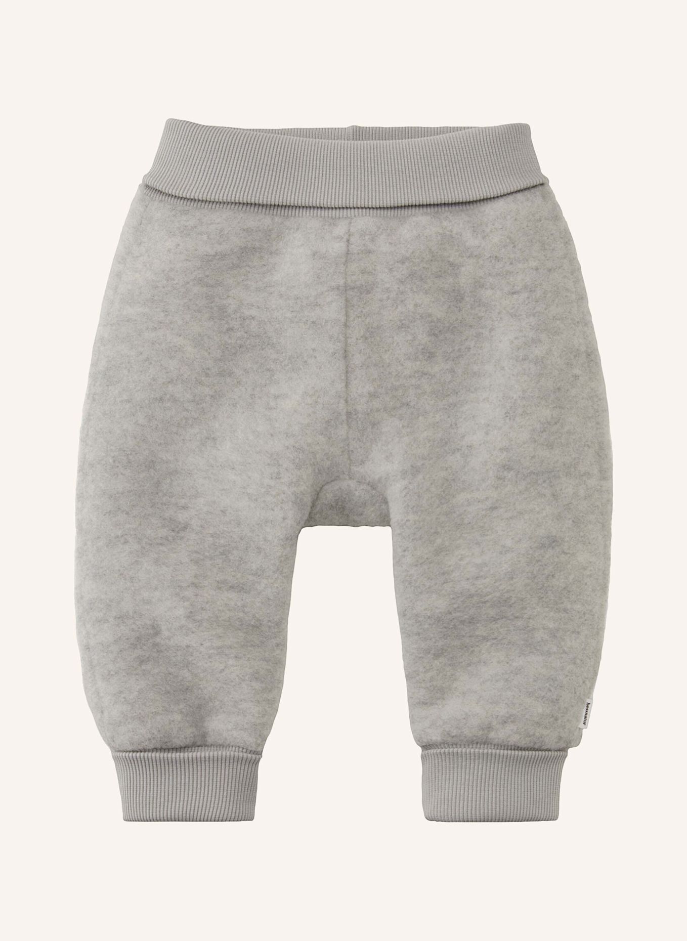 hessnatur Wollfleece Hose: GRAU
