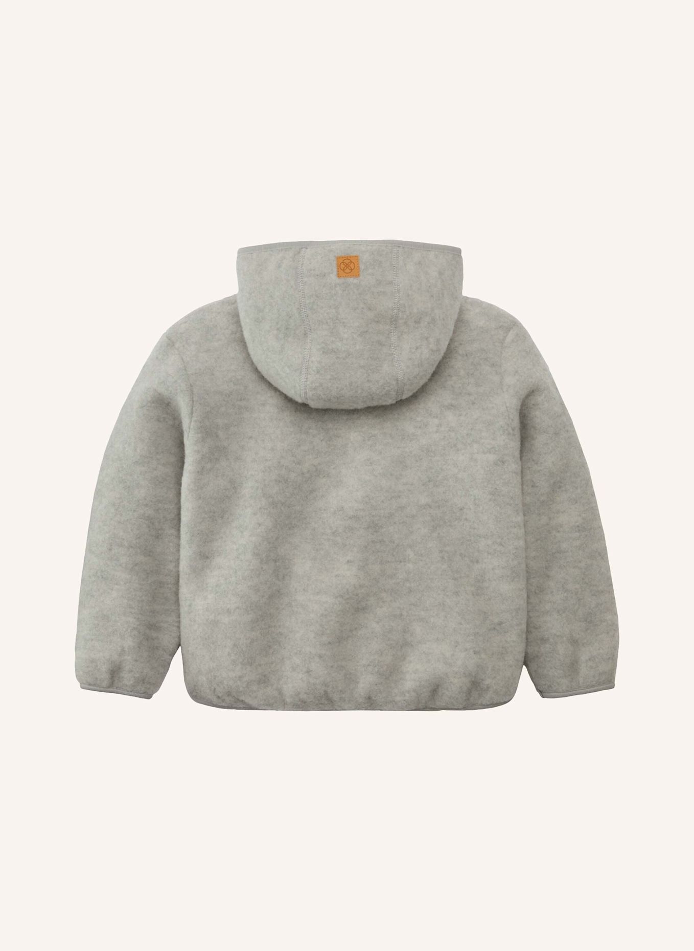 hessnatur Wollfleece Jacke: GRAU