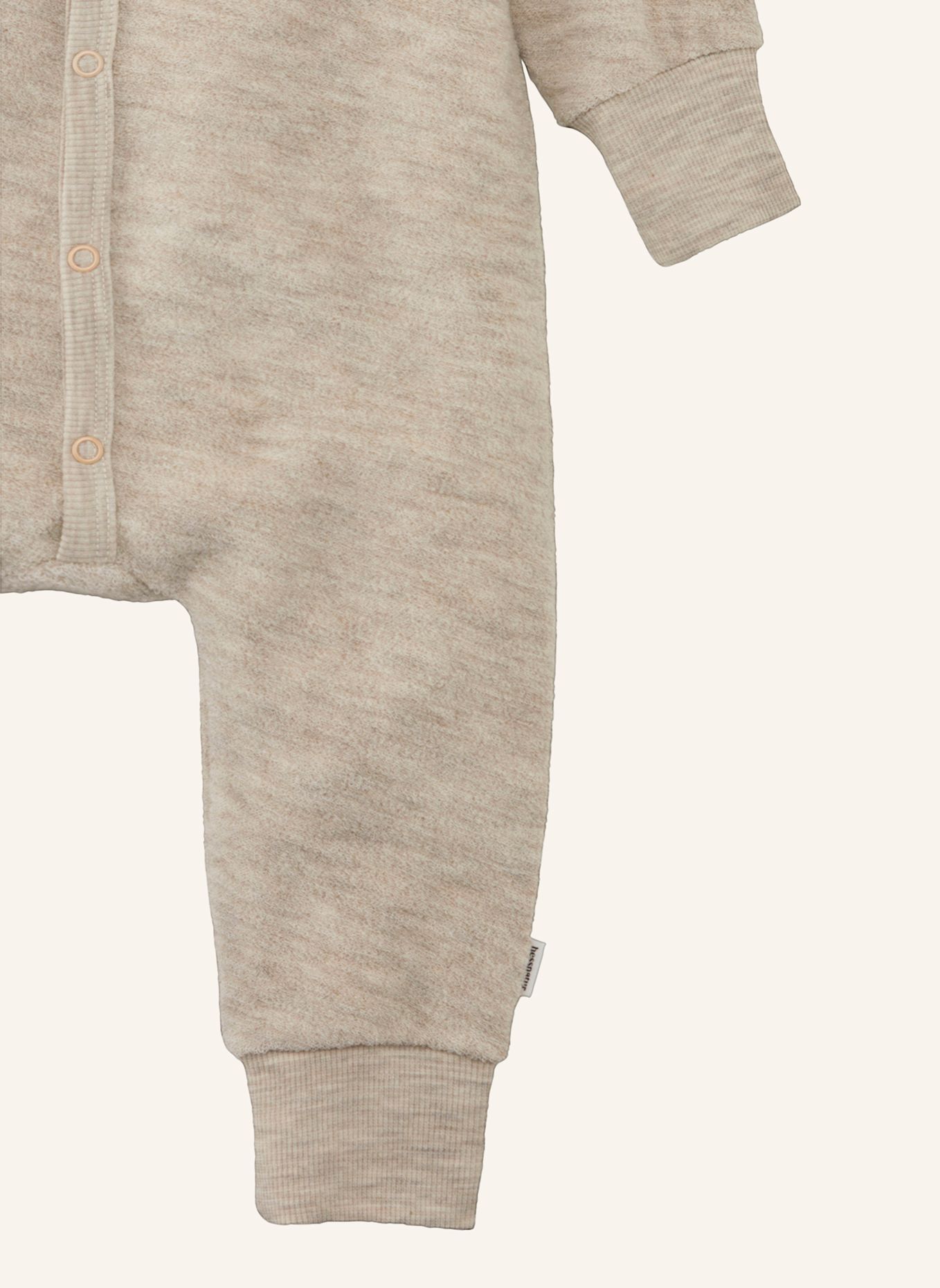 hessnatur hessnatur Wollfrottee Overall aus reiner Bio-Merinowolle: BEIGE