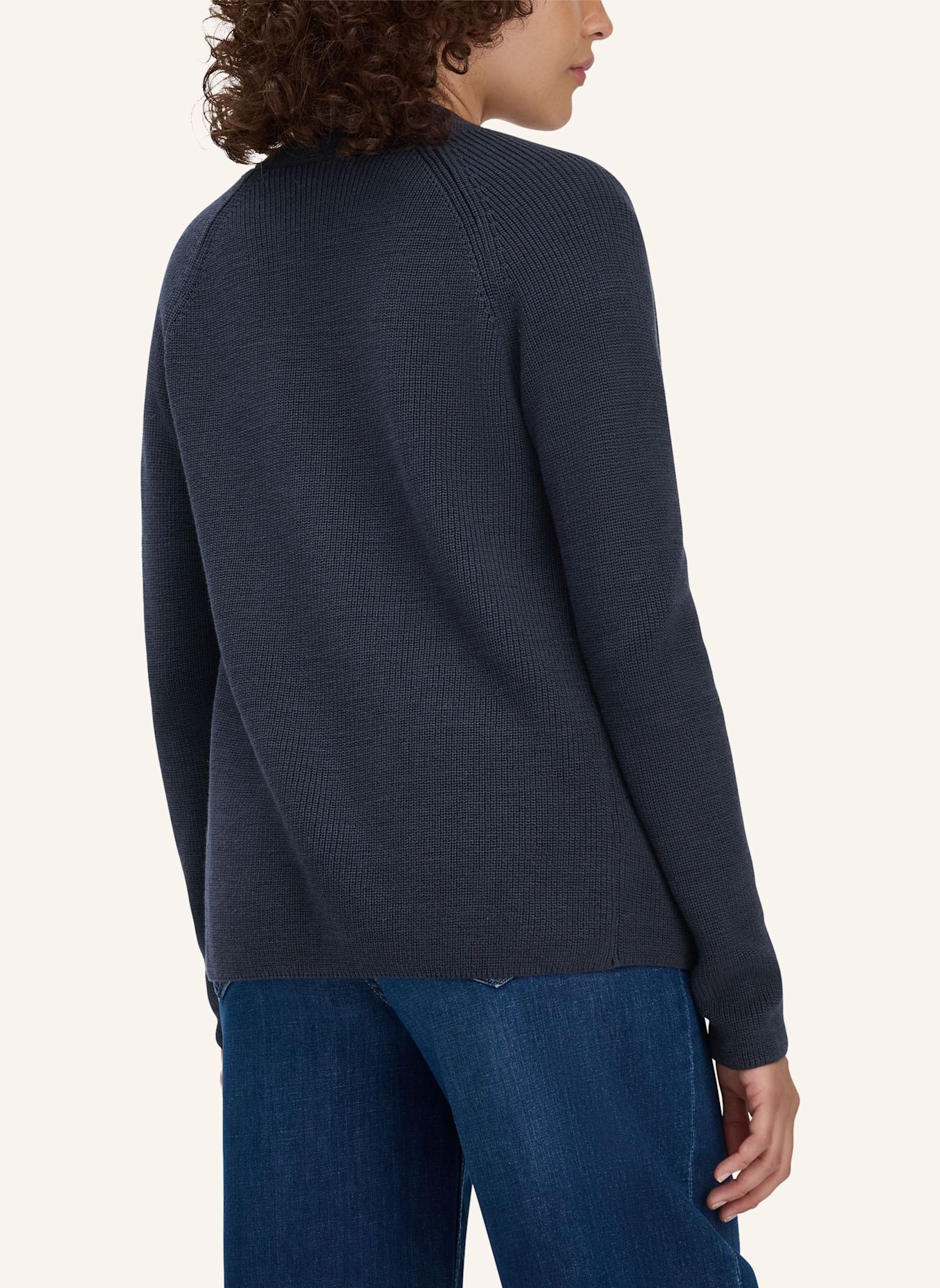 hessnatur hessnatur Strick Jacke Regular aus reiner Bio-Baumwolle: BLAU