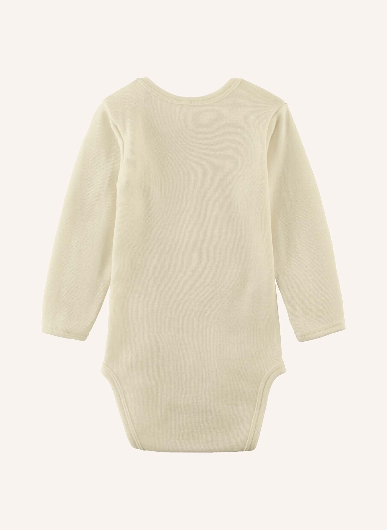 hessnatur hessnatur Langarmbody Slim aus Bio-Merinowolle mit Seide: BEIGE