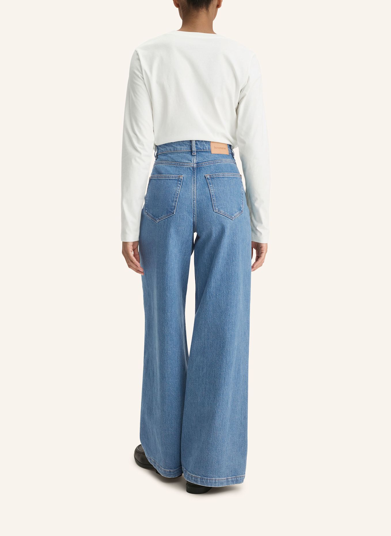 hessnatur hessnatur Jeans Super Wide Leg aus Bio-Denim: BLAU