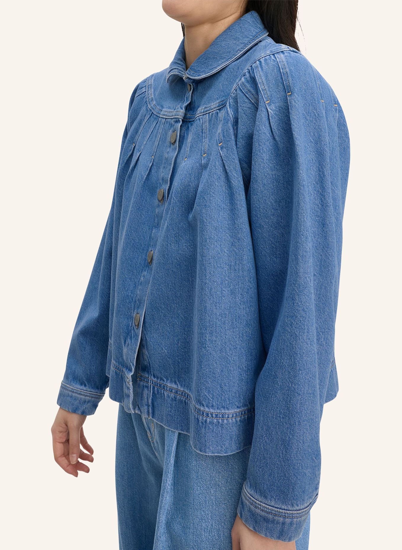hessnatur hessnatur Jeansjacke Relaxed aus Bio-Baumwolle mit TENCEL™ Lyocell: BLAU