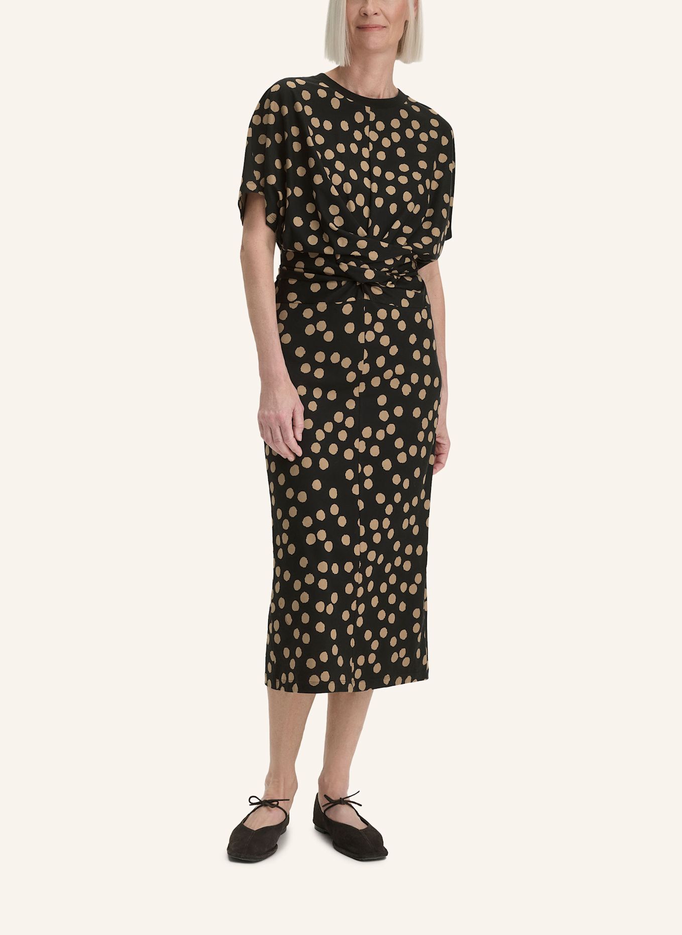 hessnatur hessnatur Jersey Kleid Midi Oversize aus reiner Bio-Baumwolle: SCHWARZ