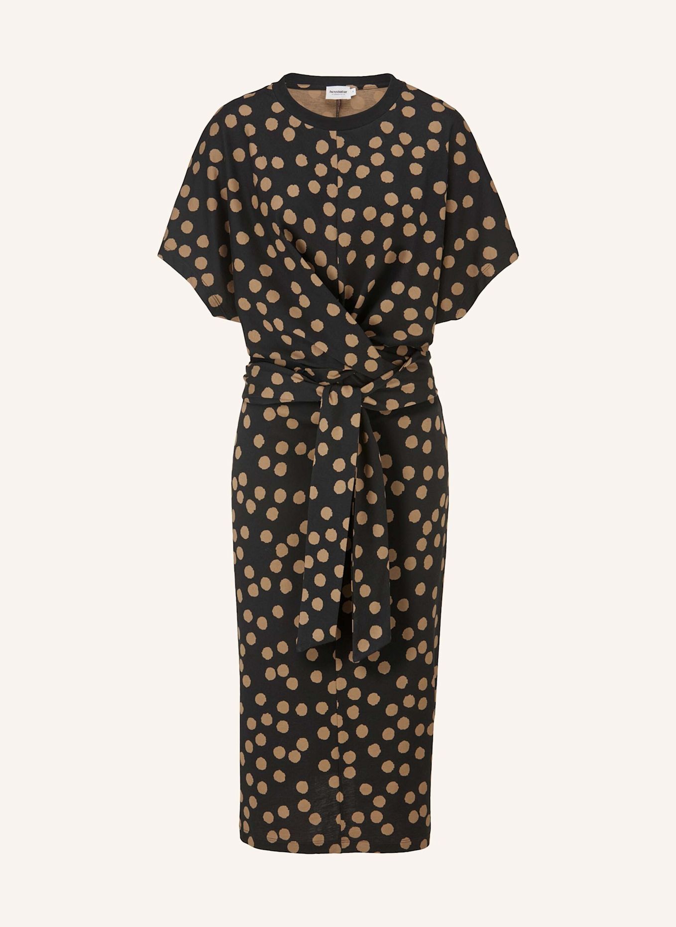 hessnatur hessnatur Jersey Kleid Midi Oversize aus reiner Bio-Baumwolle: SCHWARZ