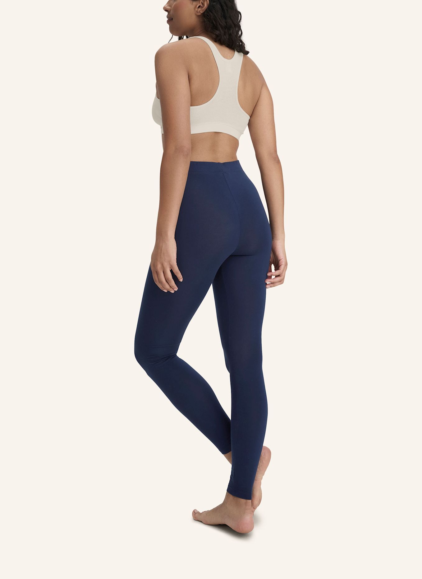 hessnatur Basic Leggings: BLAU